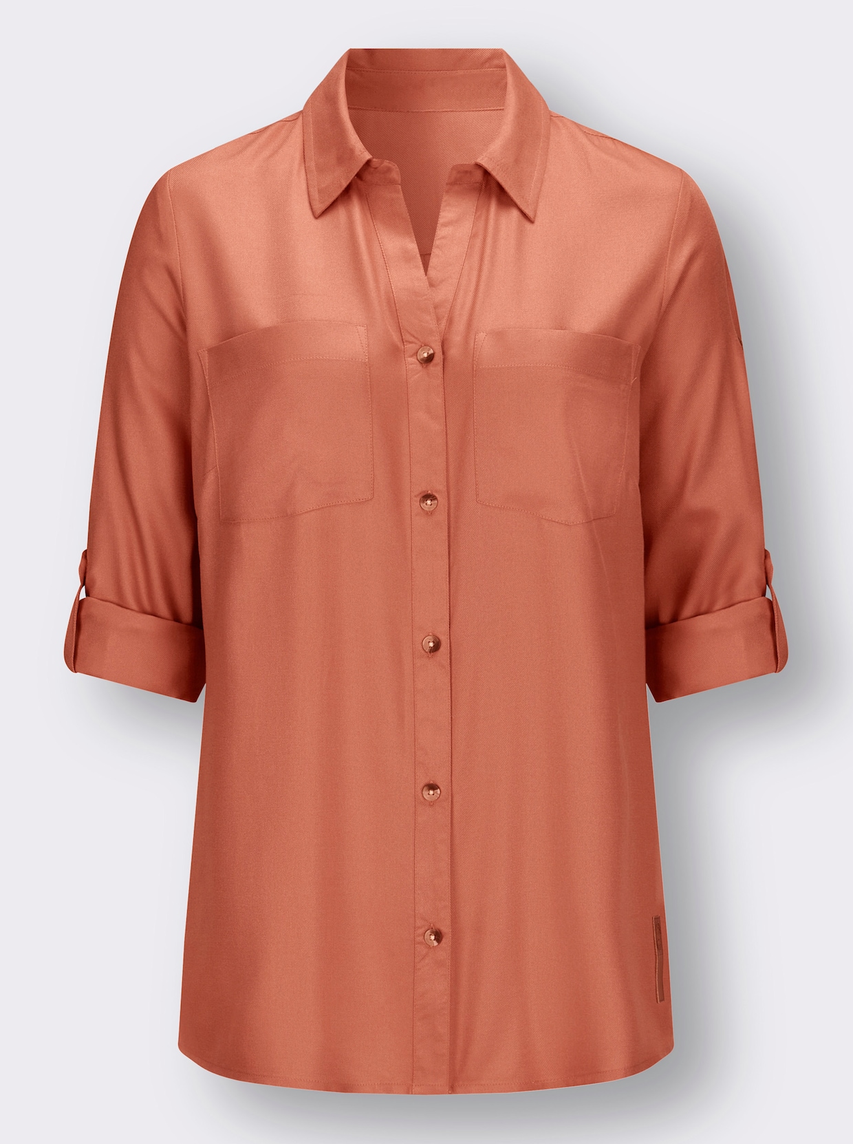 Longline blouse - papaya