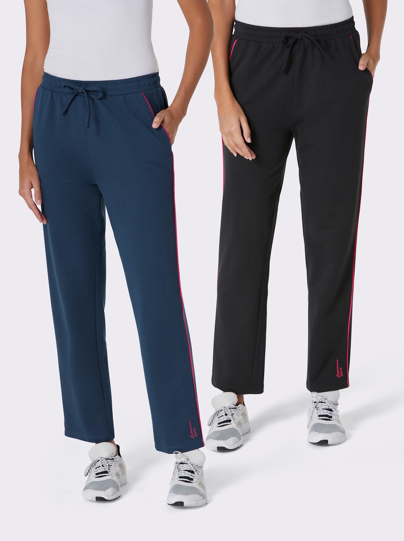 Catamaran Sports Freizeithose im Doppelpack - schwarz + dunkelblau