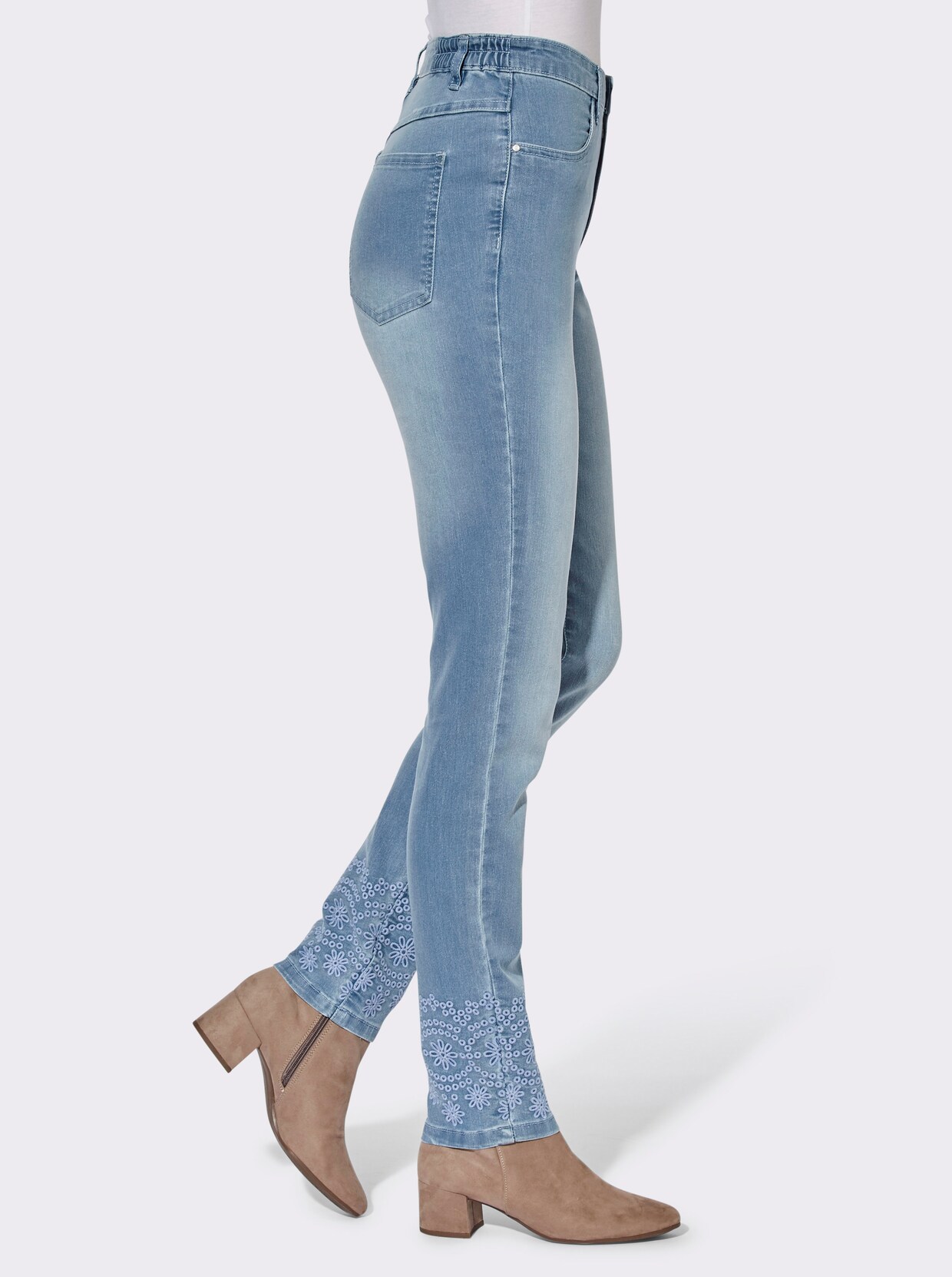 Jeans - blue-bleached