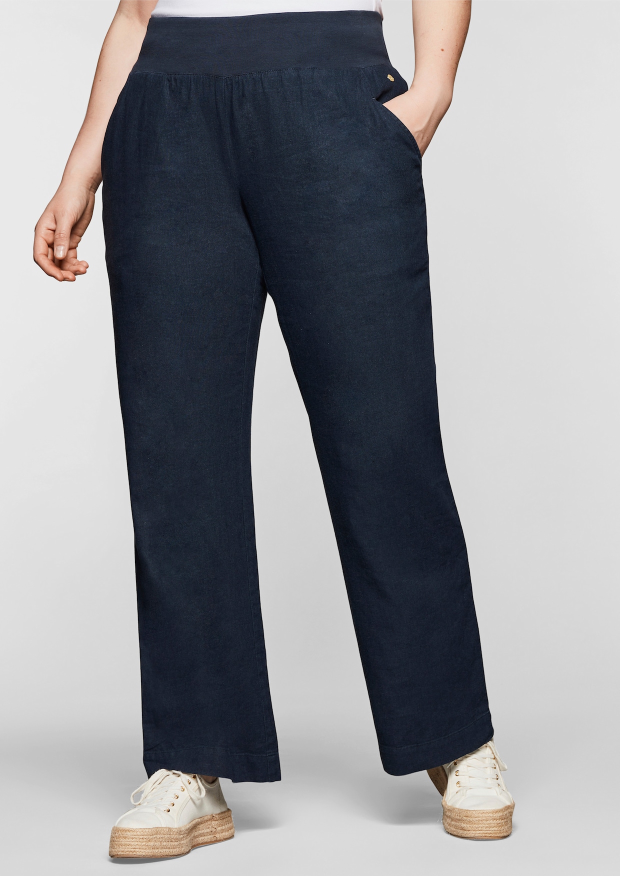 sheego Broek - nachtblauw