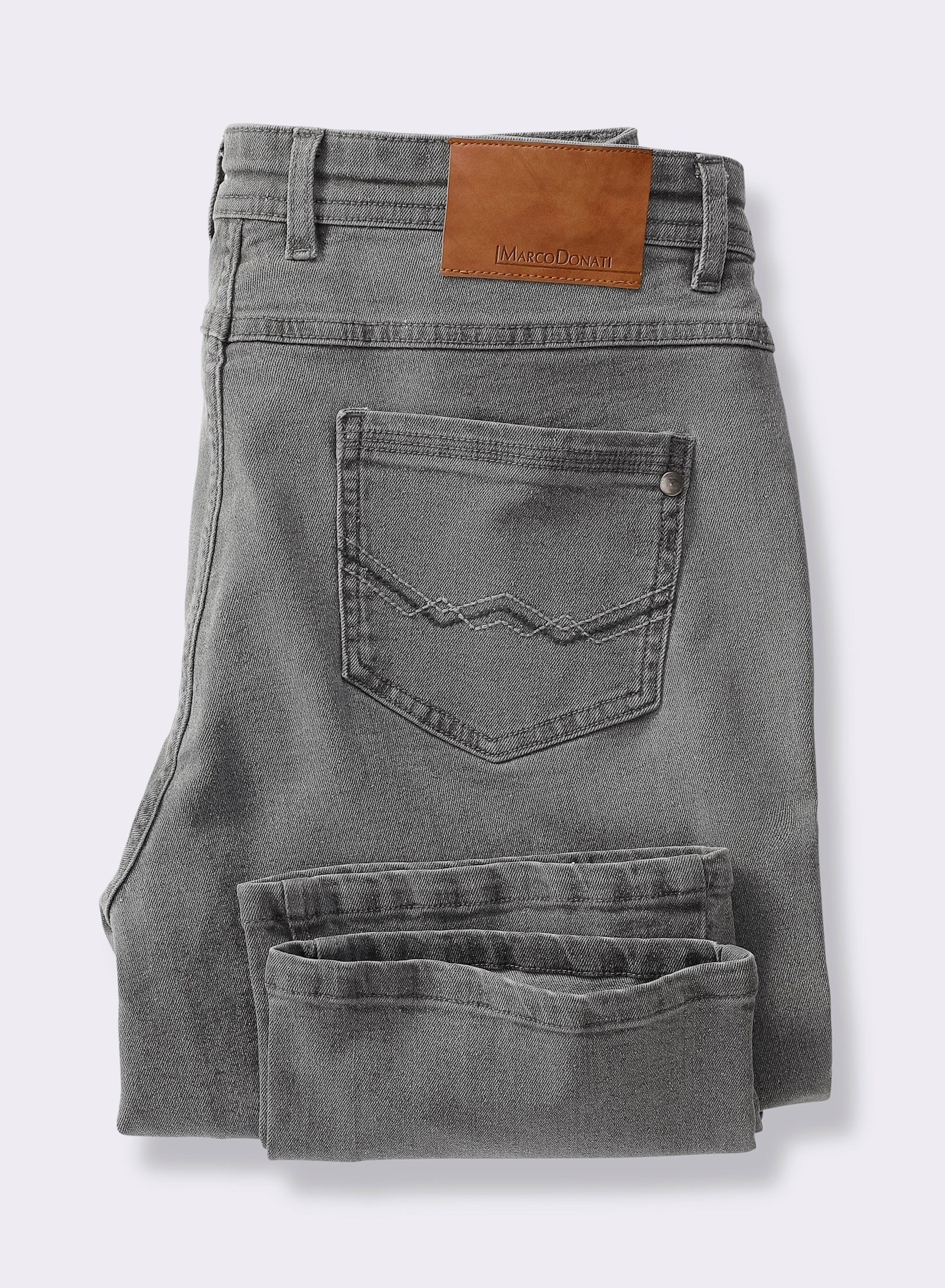 Marco Donati 5-Pocket-Jeans in Baumwoll-Stretch-Qualität - grey-denim