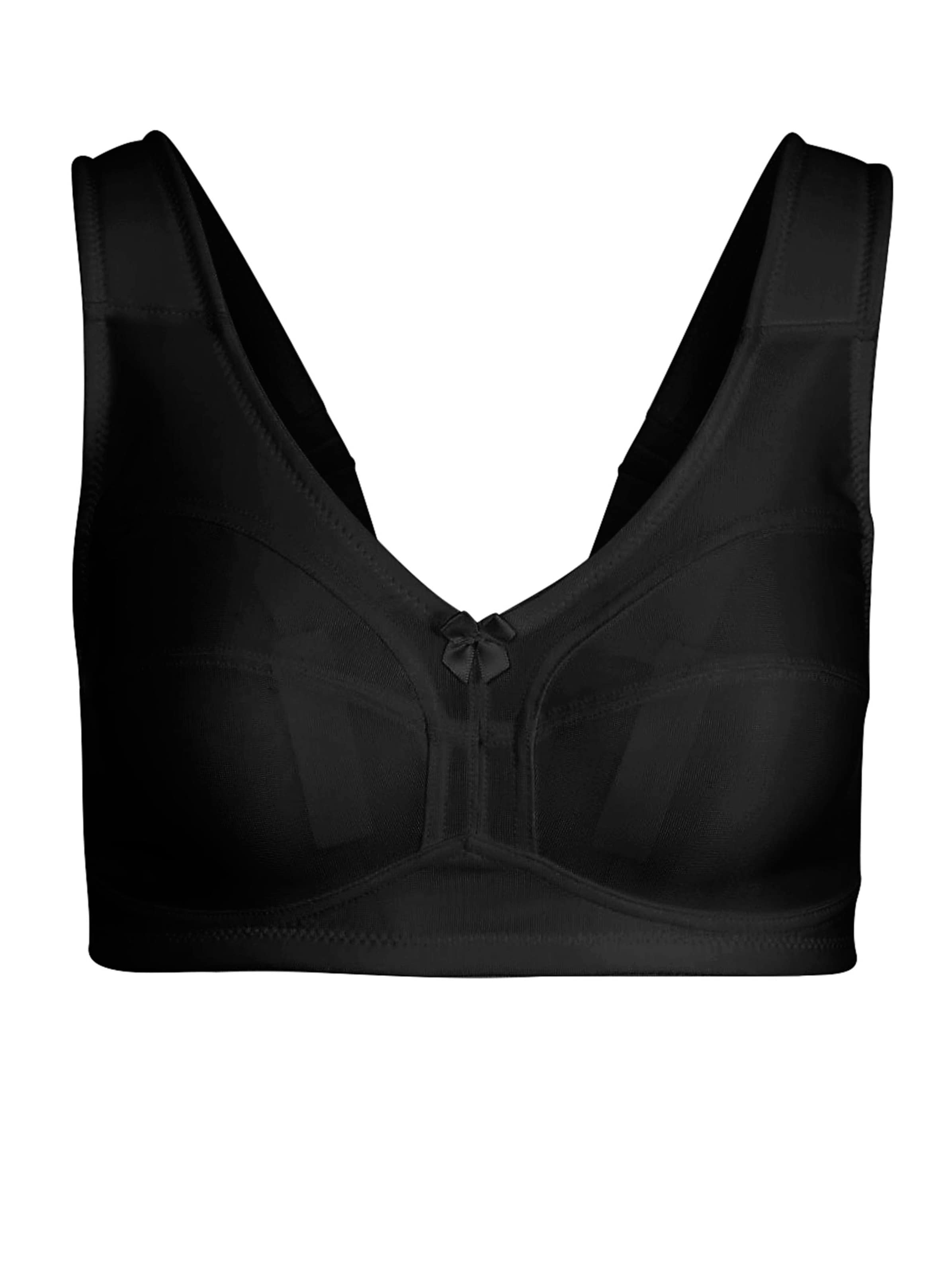 wäschepur Entlastungs-BH ohne Bügel - schwarz