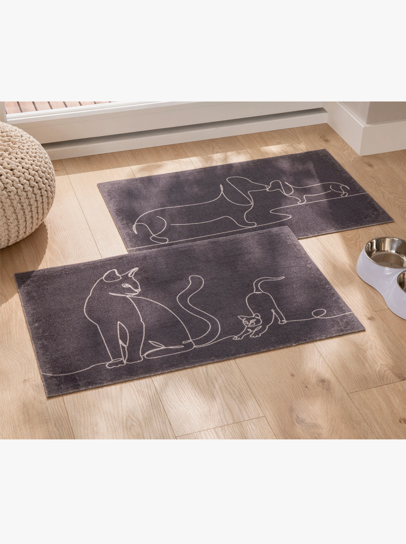 Fußmatte mit Latex-Gummirücken - Hund