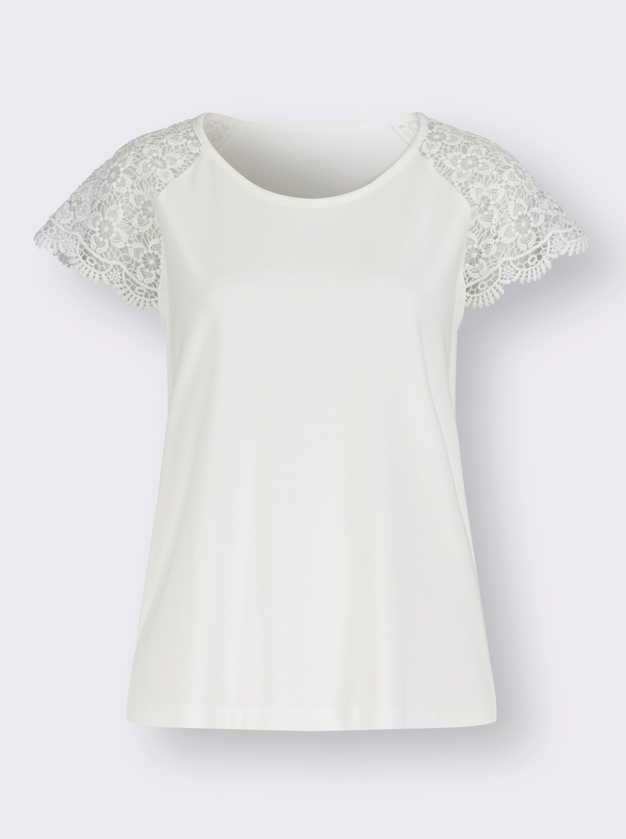 Spitzenshirt - ecru