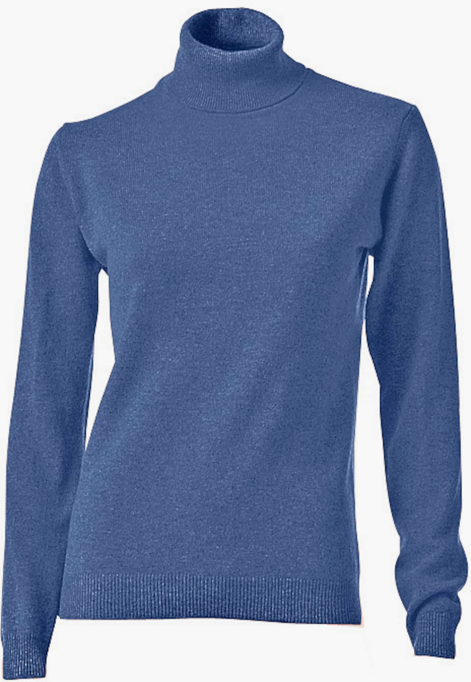 heine Kaschmirpullover mit Rollkragen - blau