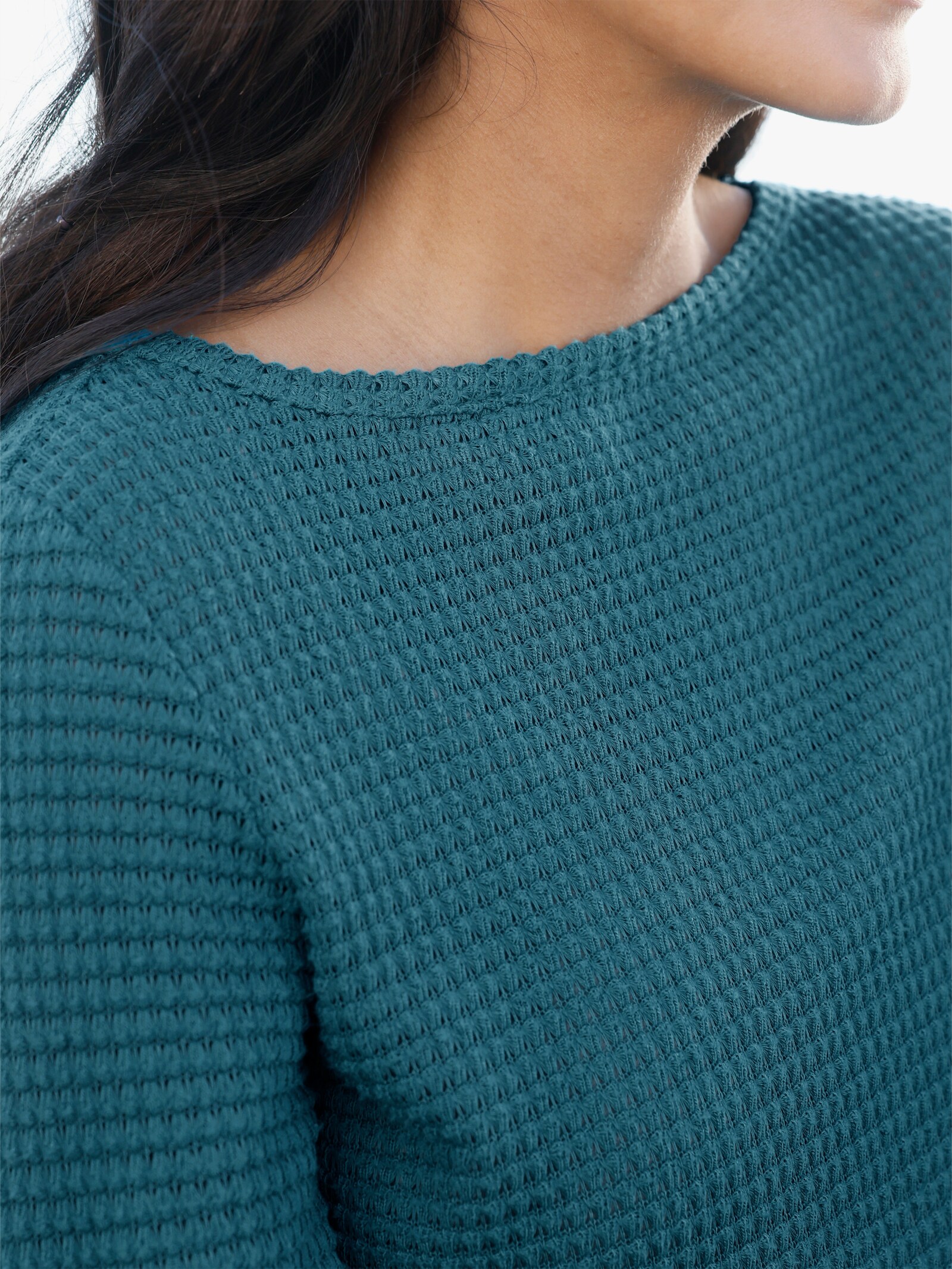 Langarmshirt mit U-Boot-Ausschnitt - aquapetrol