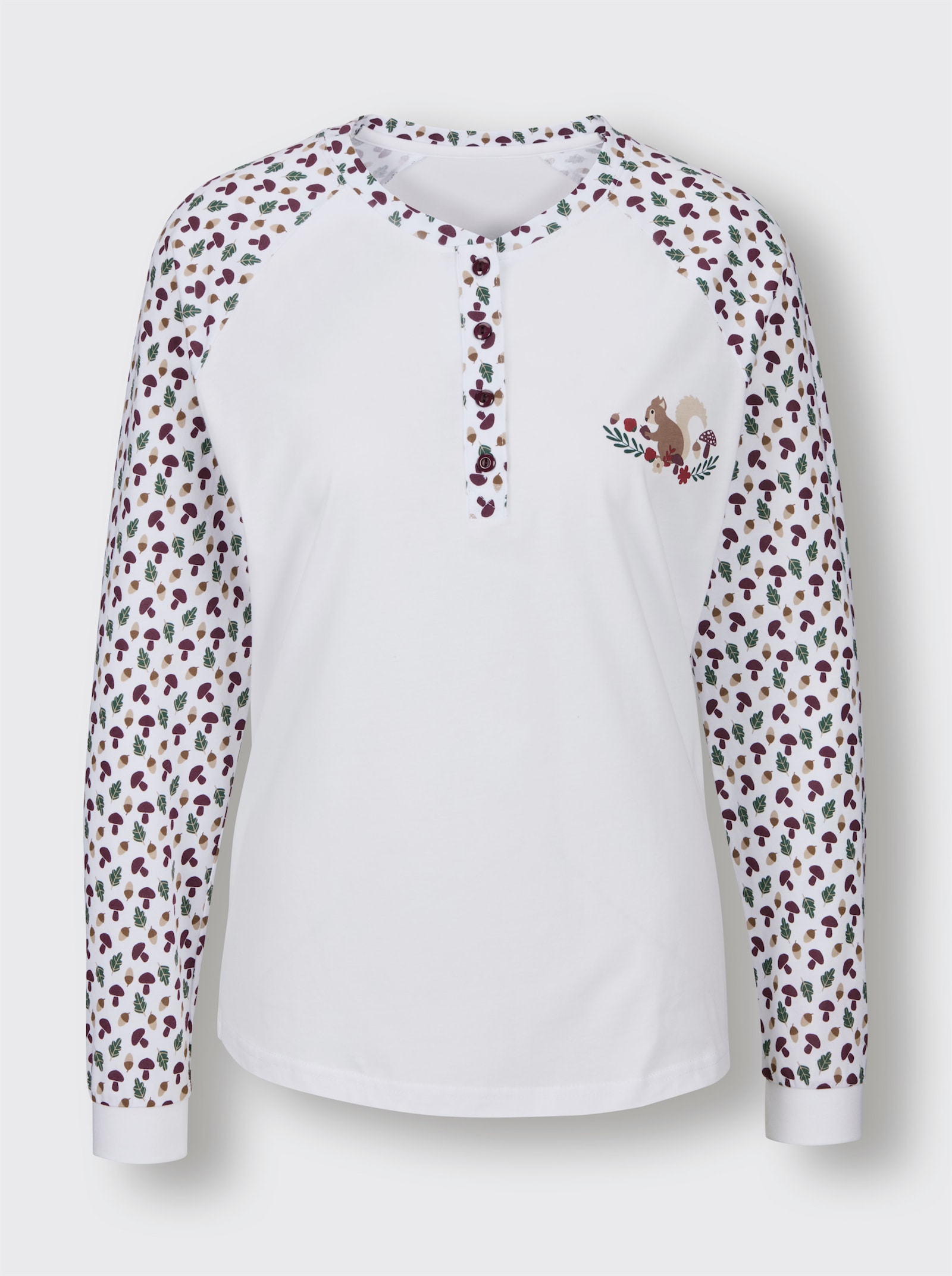 wäschepur Schlafanzug - ecru-bedruckt