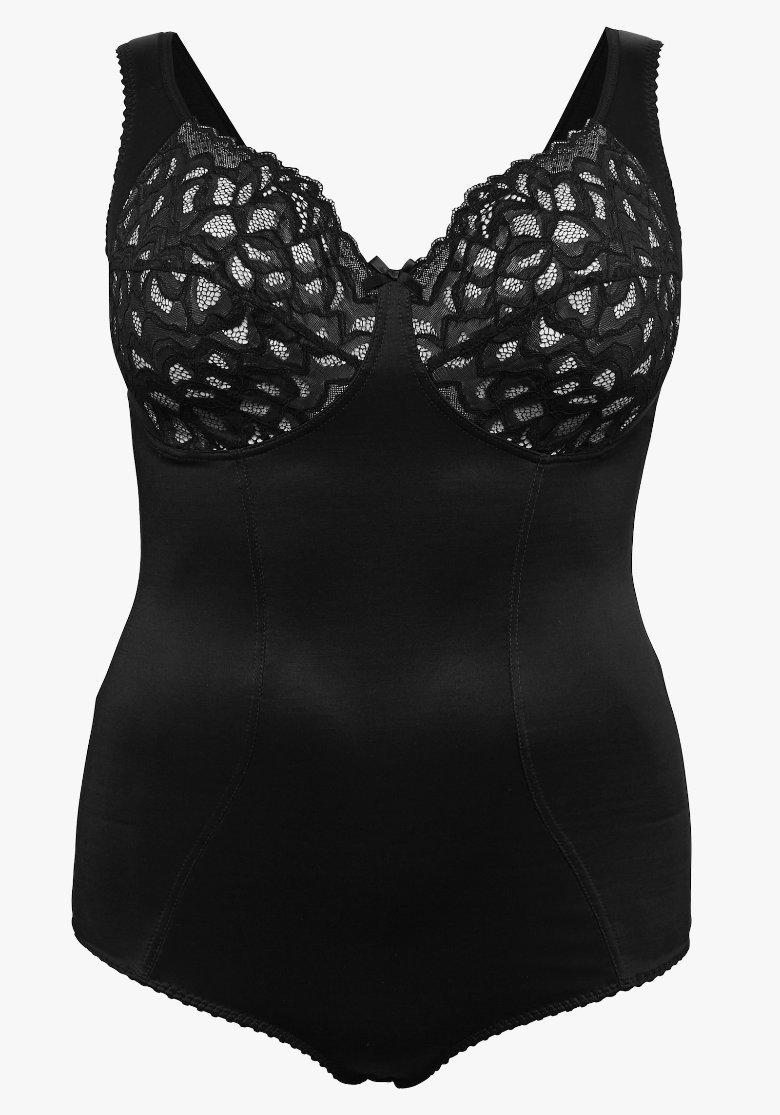 sheego Body zonder beugel met licht shape-effect - zwart