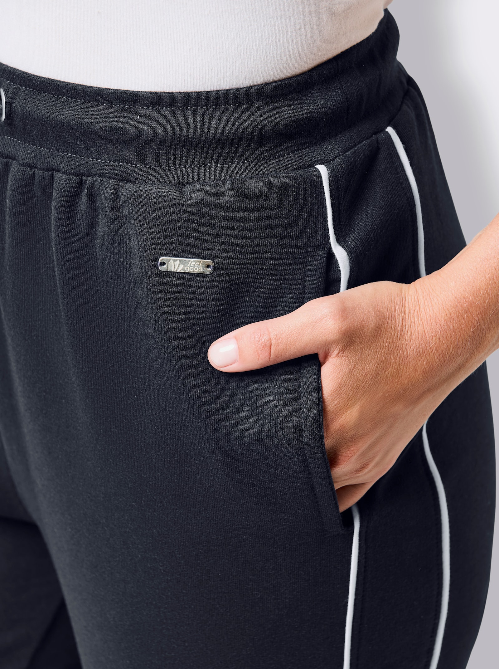 feel good Hose - marine-weiß