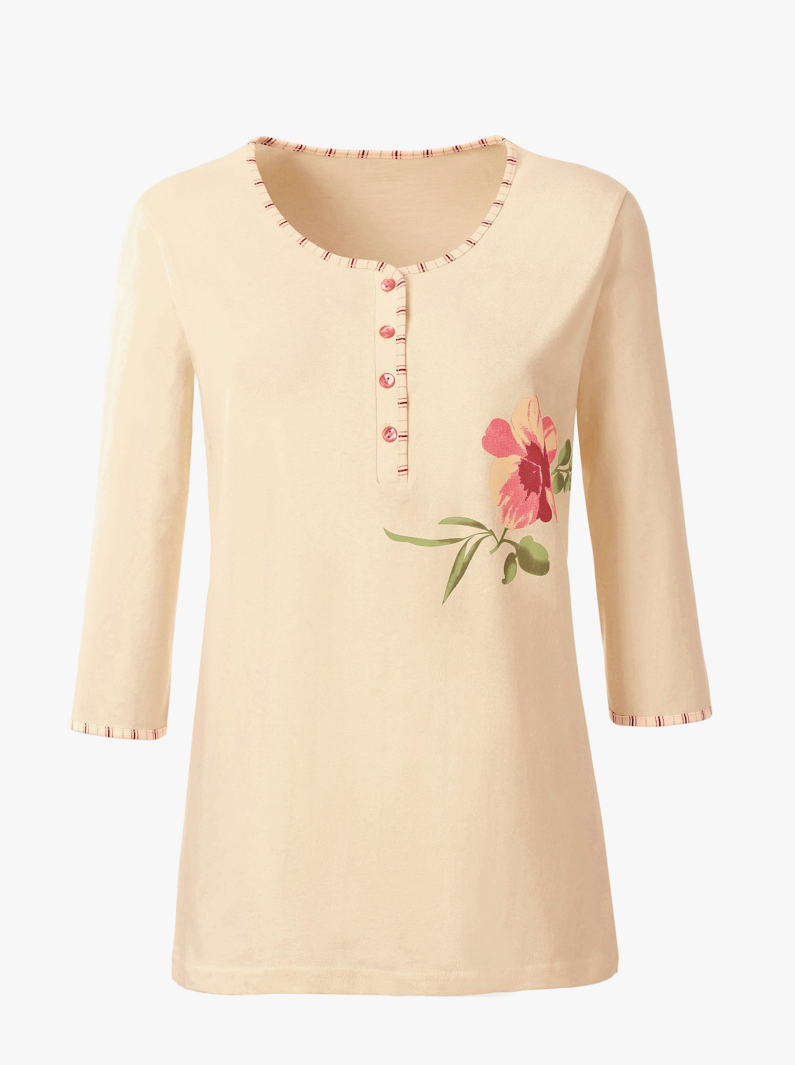 Ascafa Schlafanzüge im Doppelpack, Baumwolle - apricot + lind