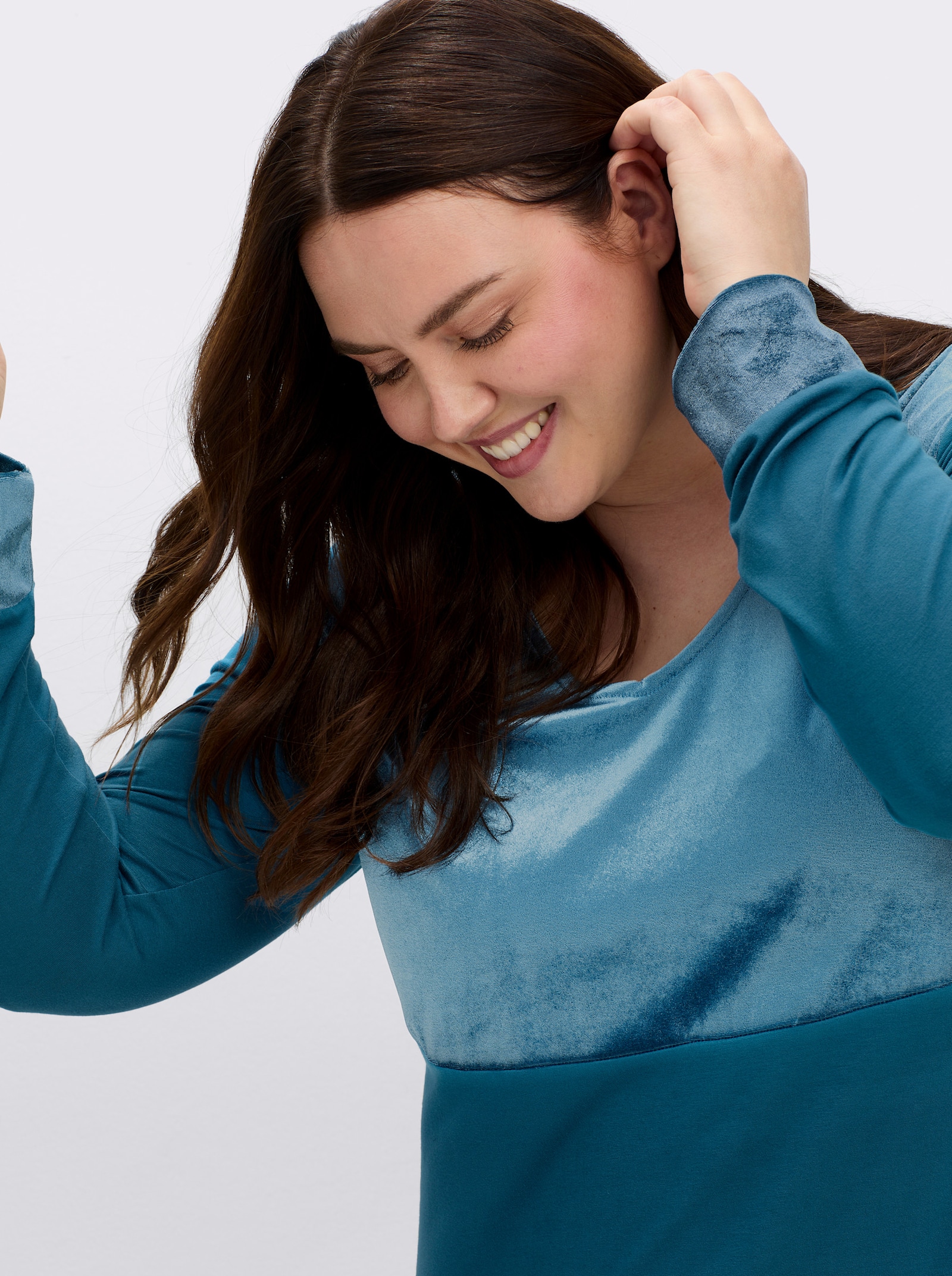 sheego by Joe Browns Shirt im Lagenlook - topas