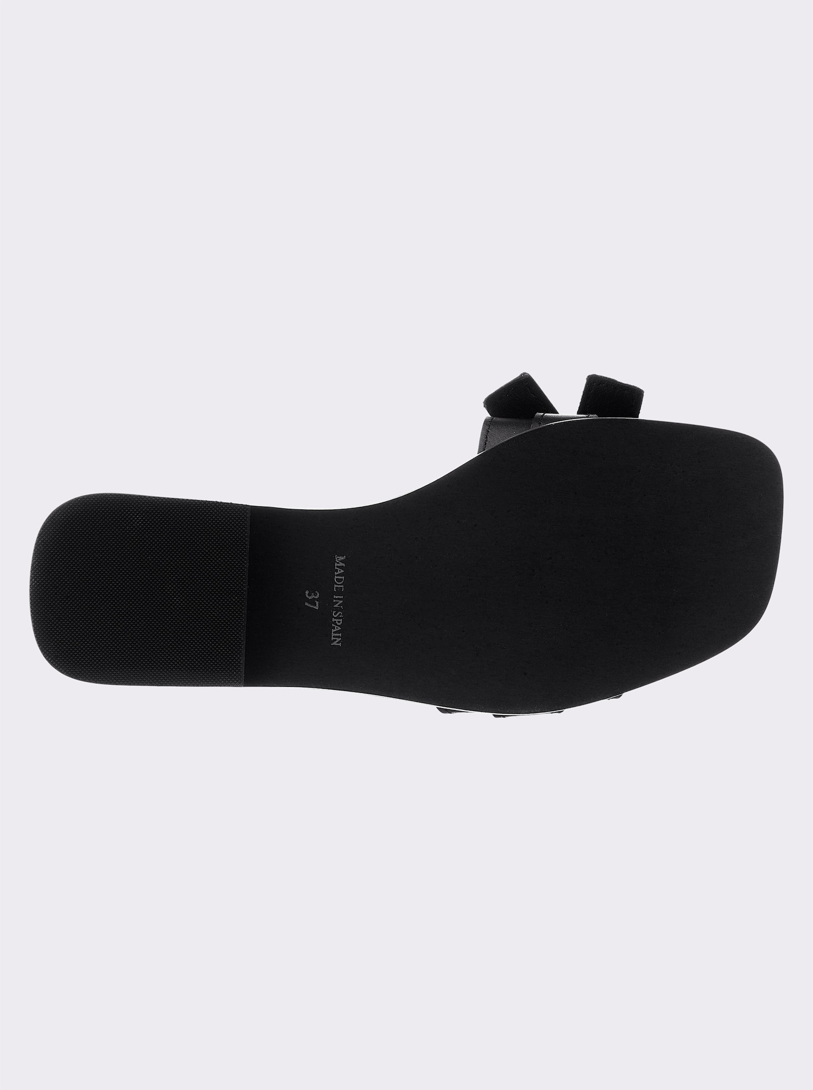 heine Pantolette mit Schnallen-Optik - schwarz