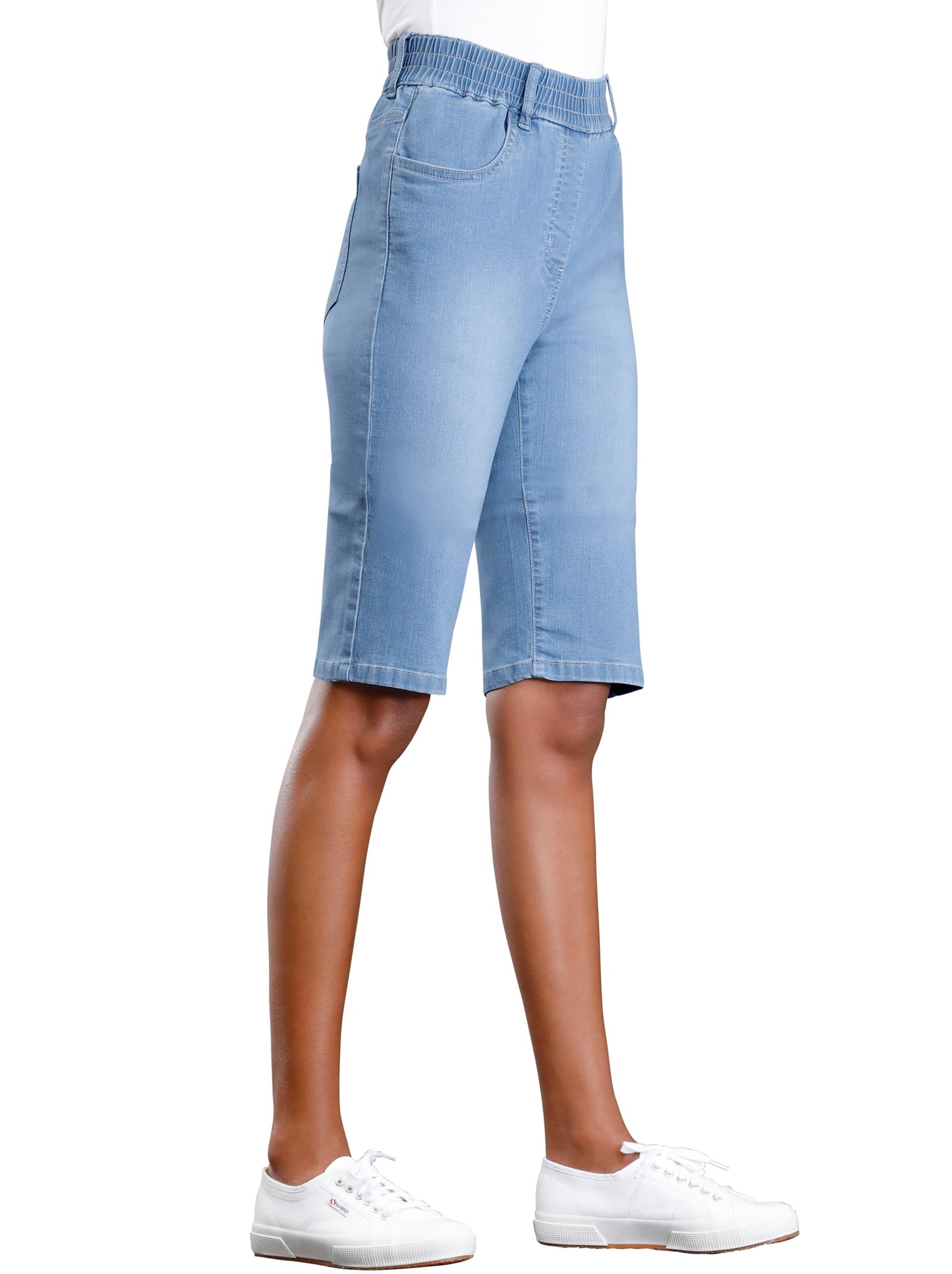 Jeans-Bermudas - blue-bleached