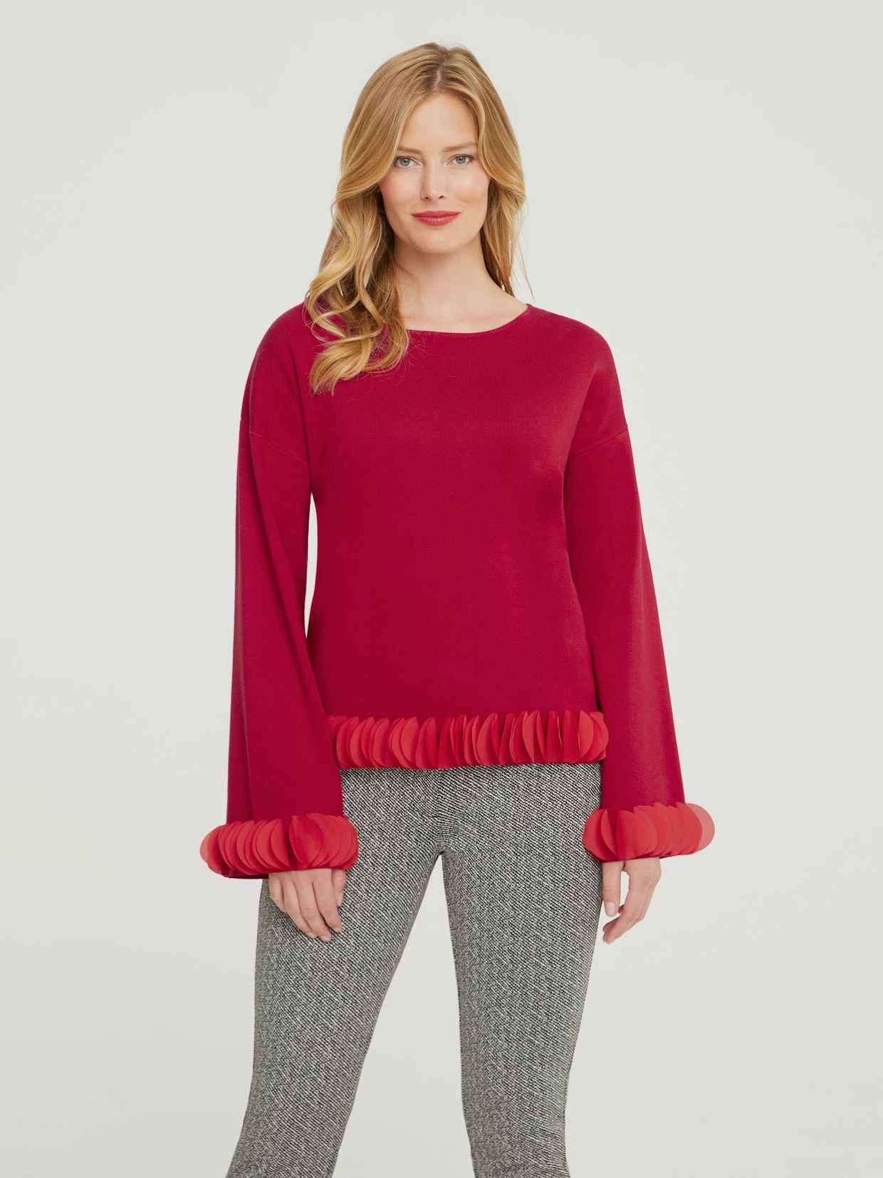 Ashley Brooke Pullover - hibiscus