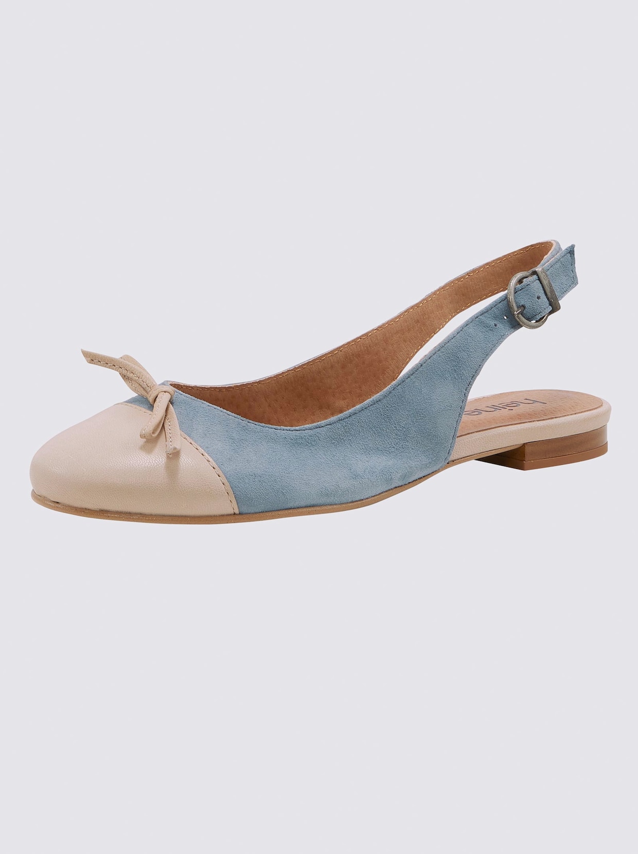 heine Slingballerina - blau-beige