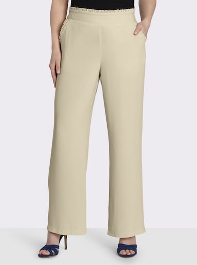sheego Hose mit französischen Taschen - sand