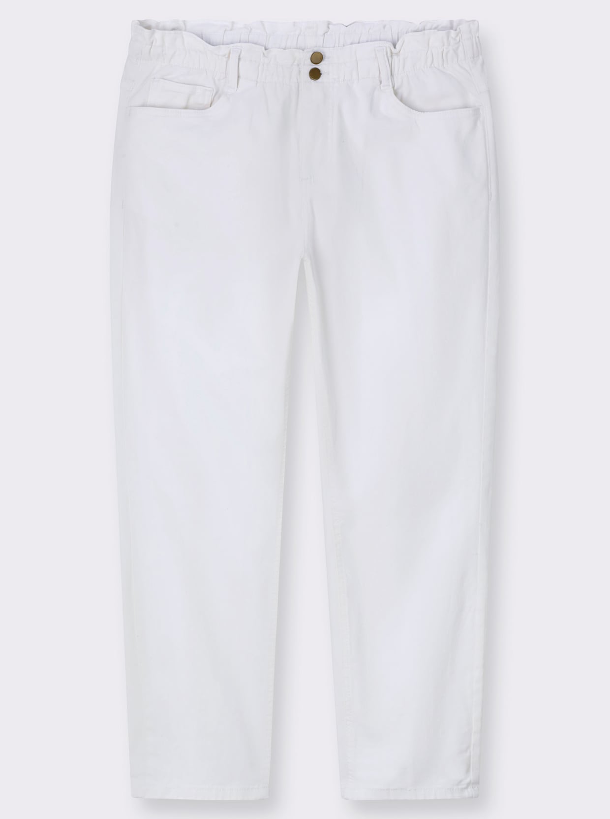 Jeans in paperbag-model - wit