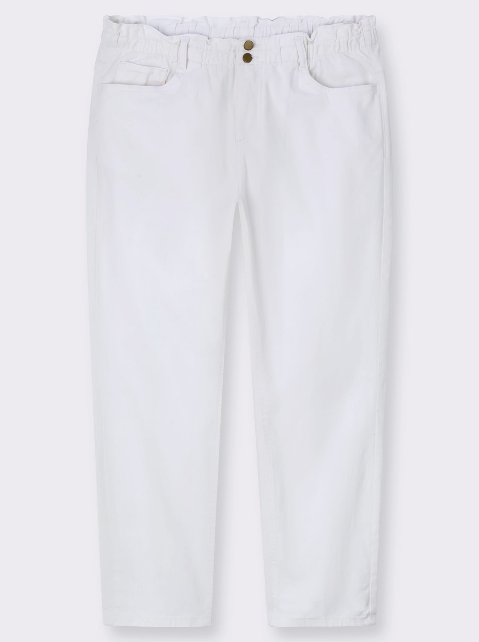 Jeans in paperbag-model - wit