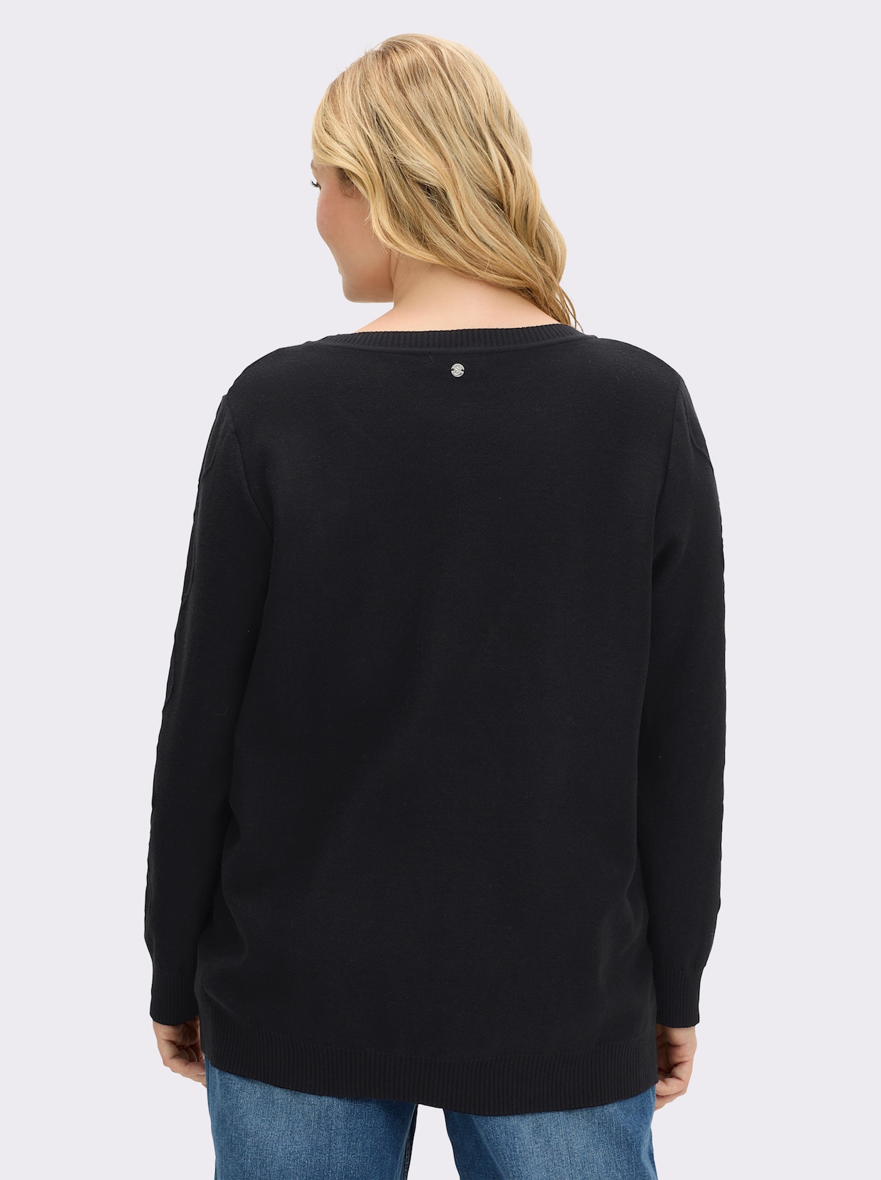 sheego Pullover - zwart