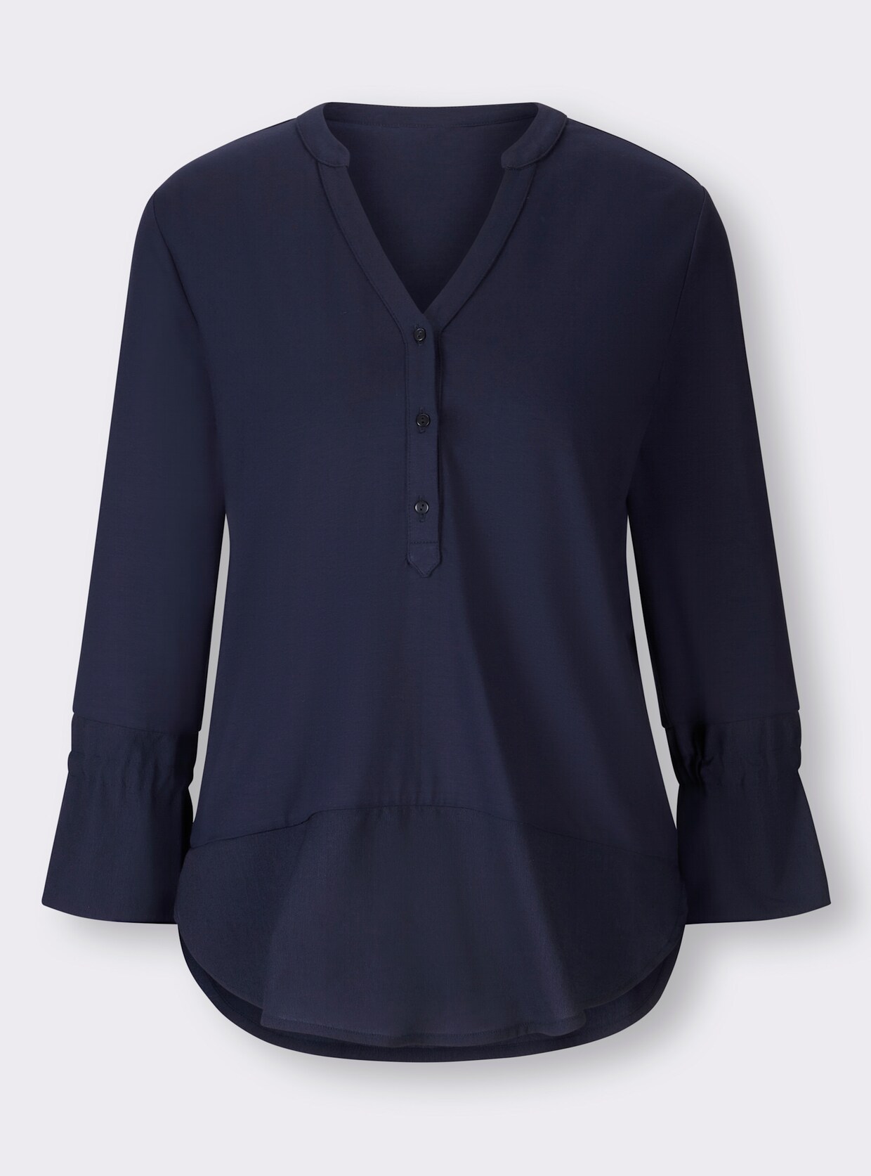 heine Shirt met 3/4-mouw - marine