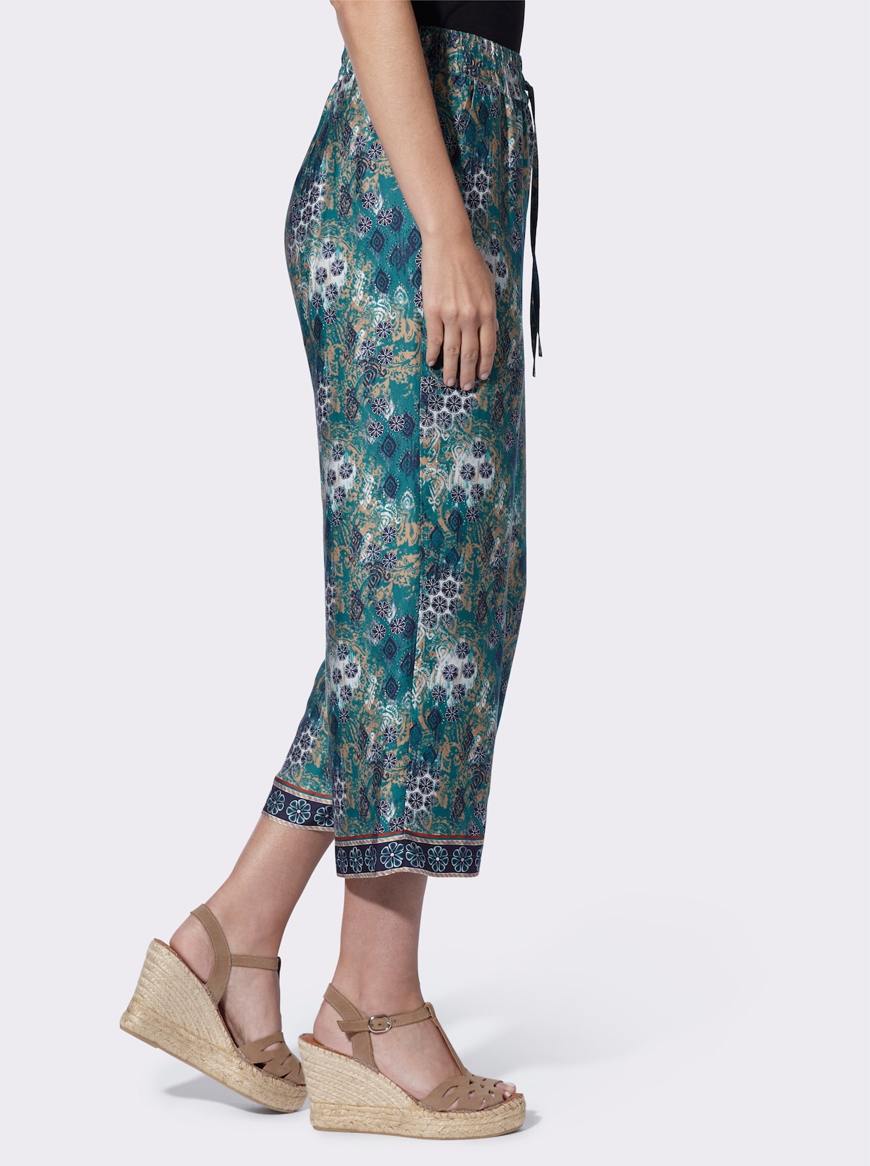 heine Culotte - aquapetrol-champagner-bedruckt