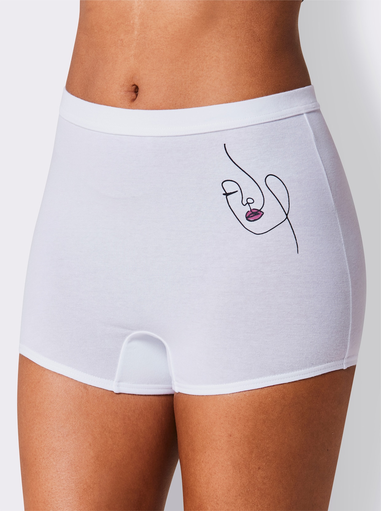 wäschepur Panty - weiß-bedruckt