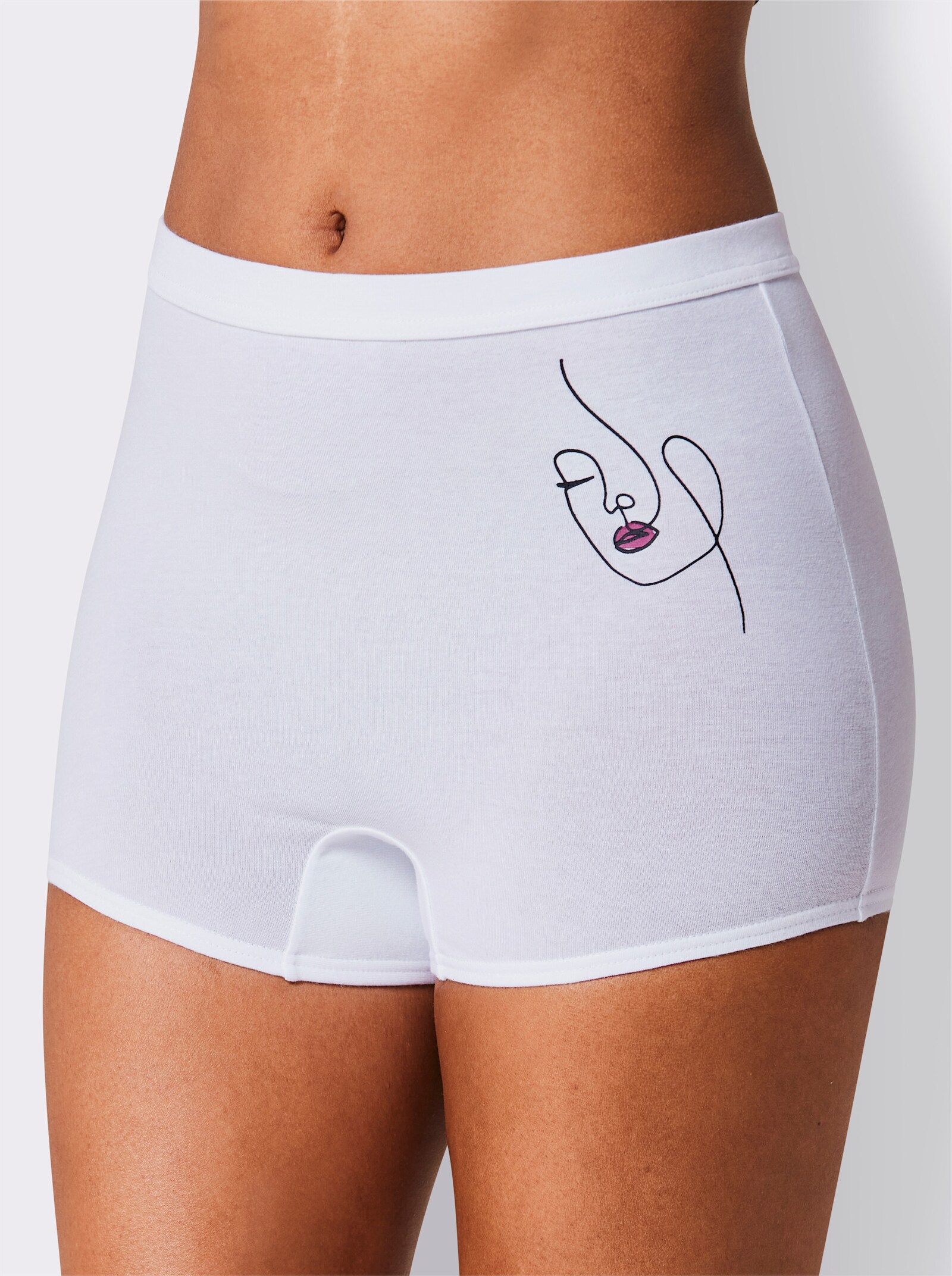 wäschepur Panty - wit geprint