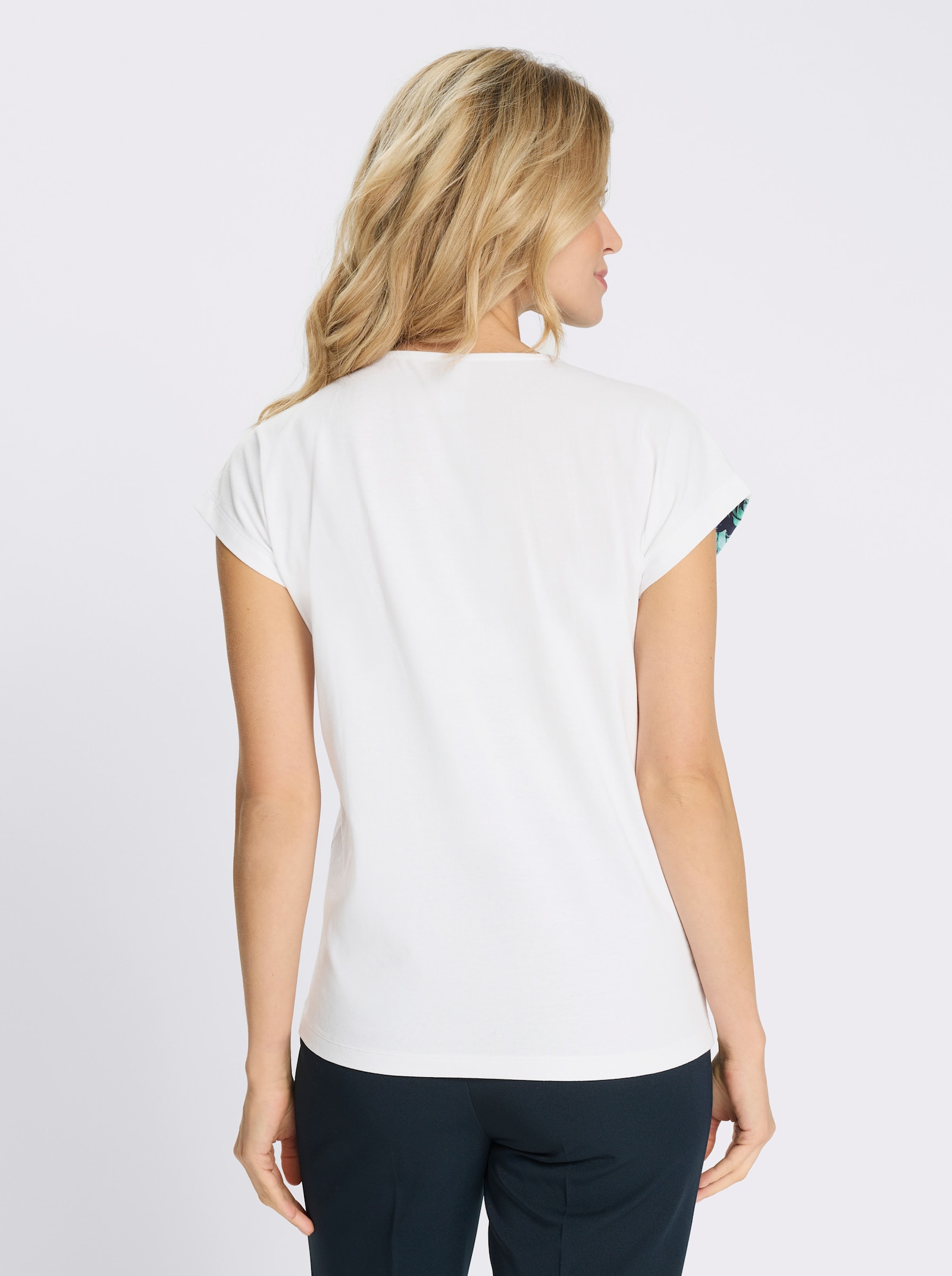 Kurzarmshirt mit platziertem Druck - ozean-marine-bedruckt