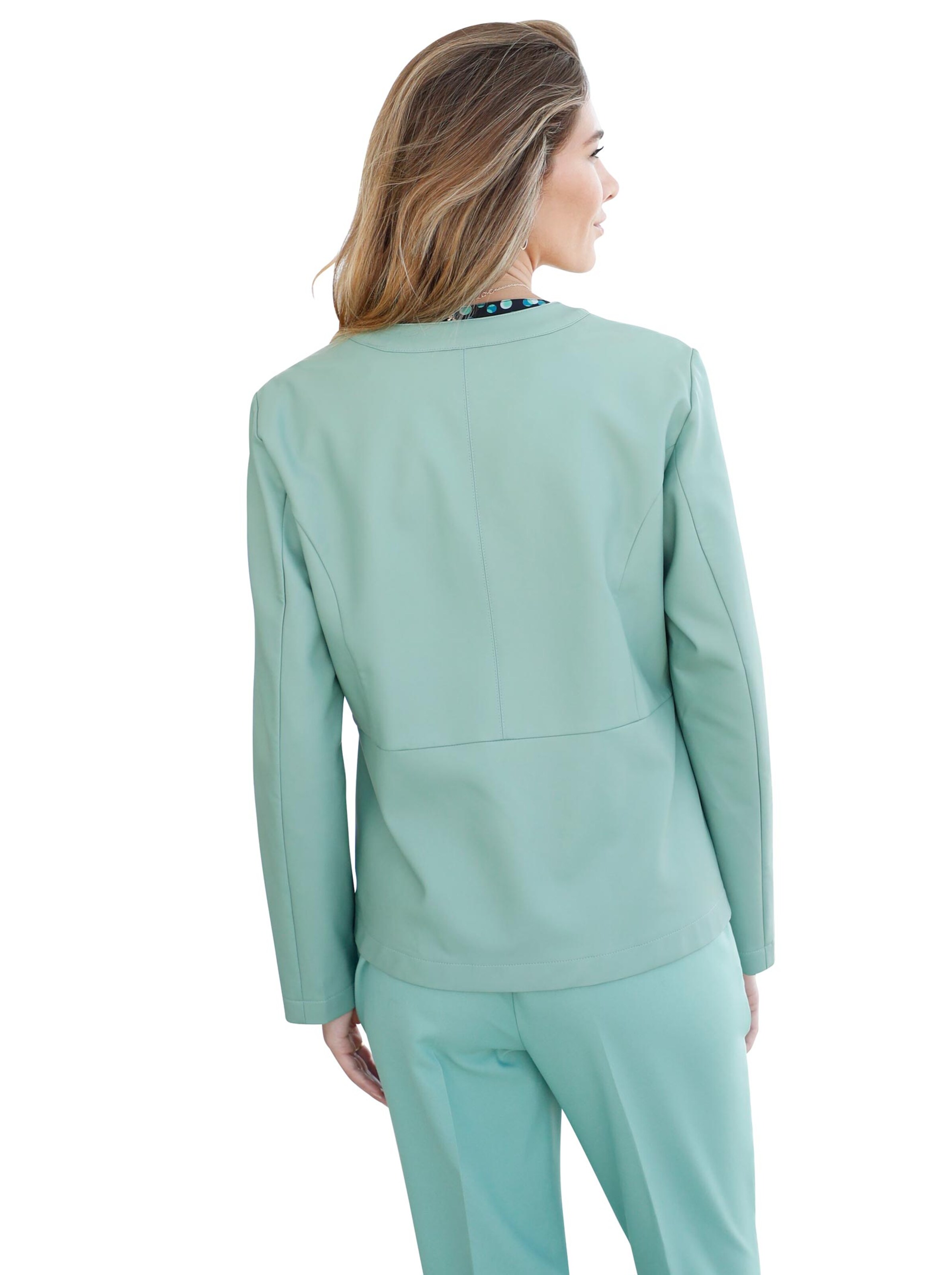 Lederimitat-Jacke - lindgrün