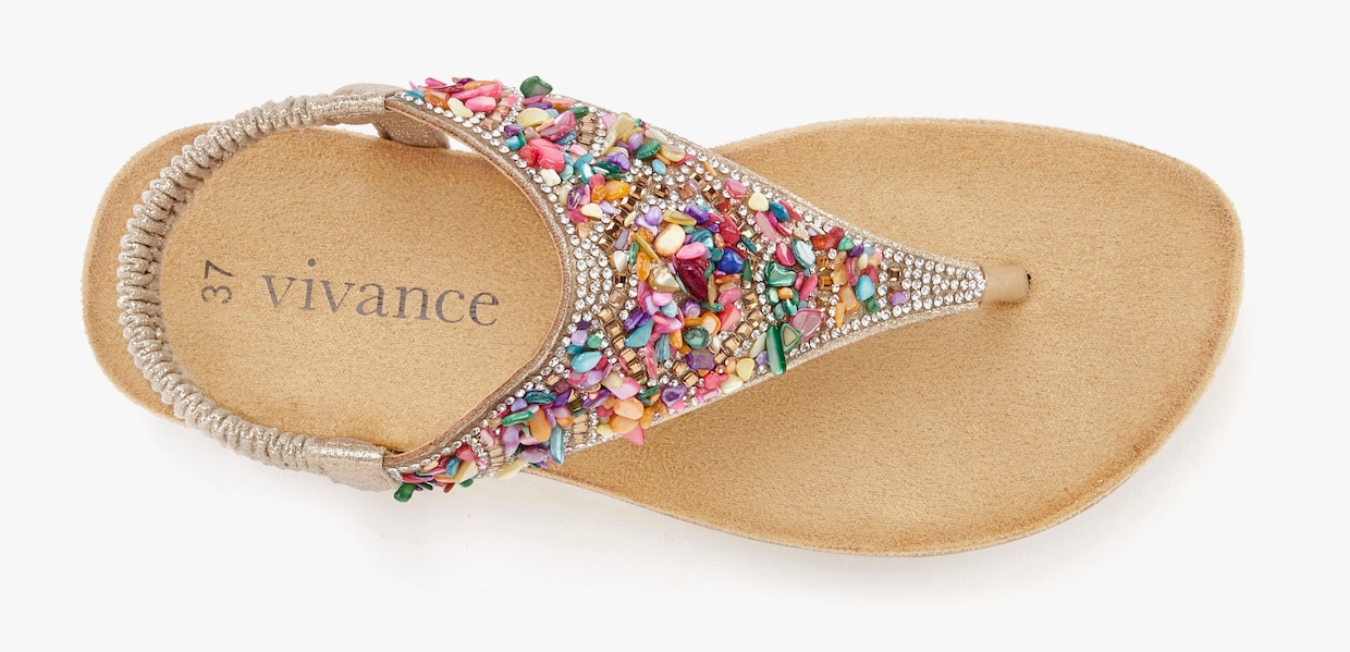 Vivance Sandalen - bronskleurig meerkleurig