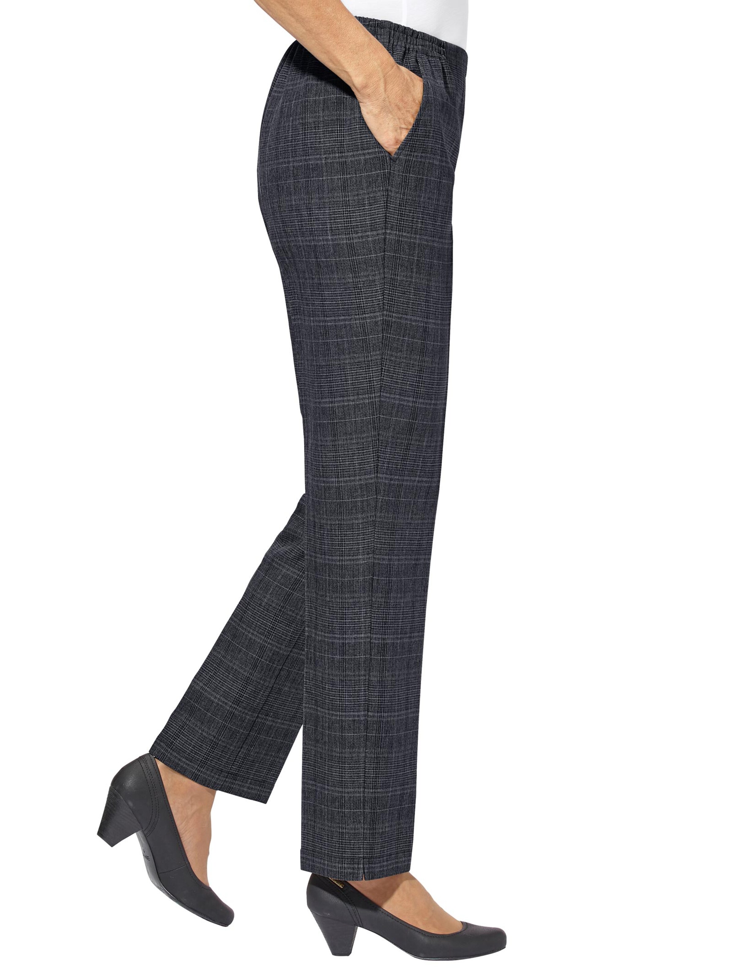 Hose - marine-kariert