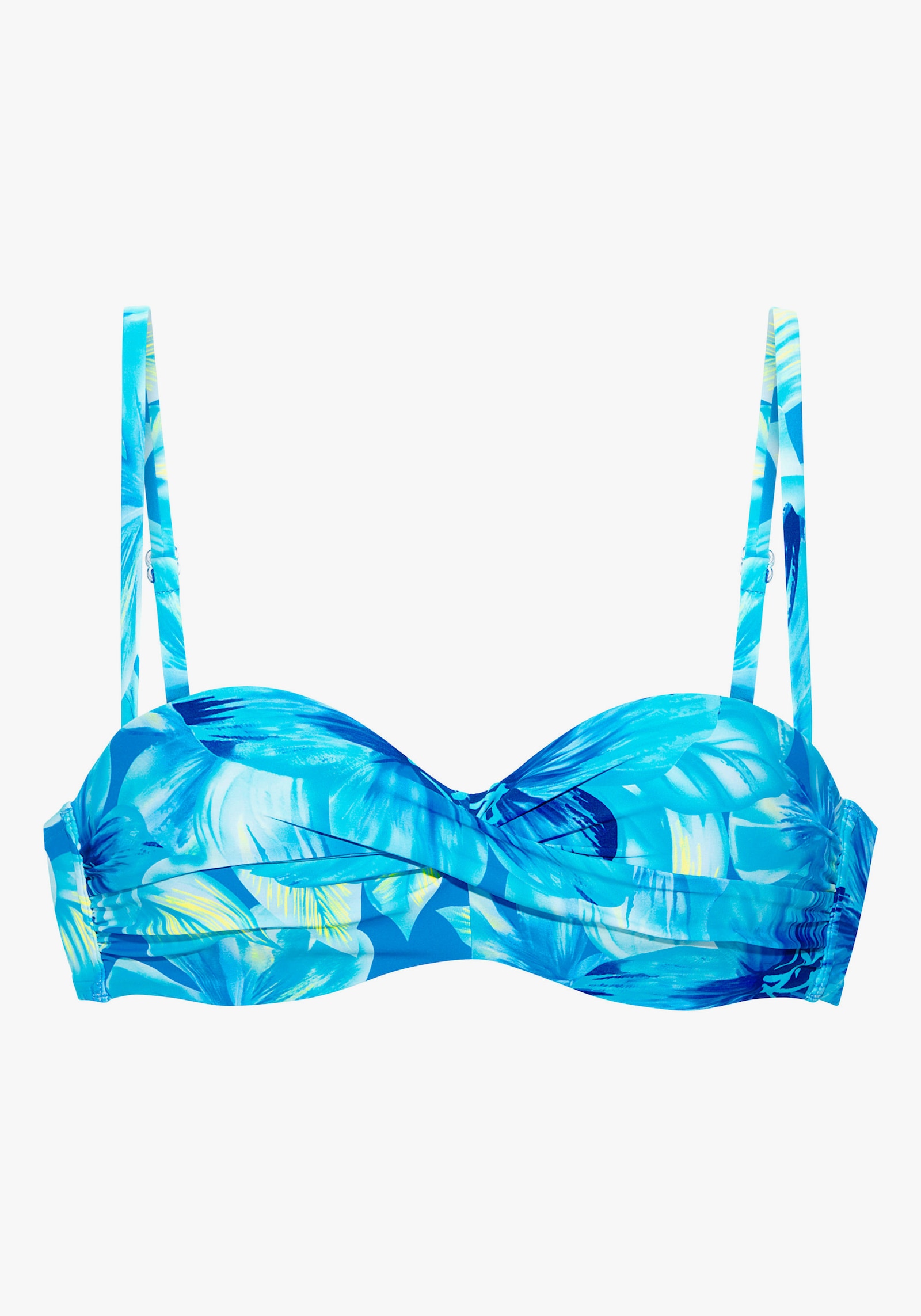 s.Oliver Bügel-Bandeau-Bikini-Top - türkis bedruckt