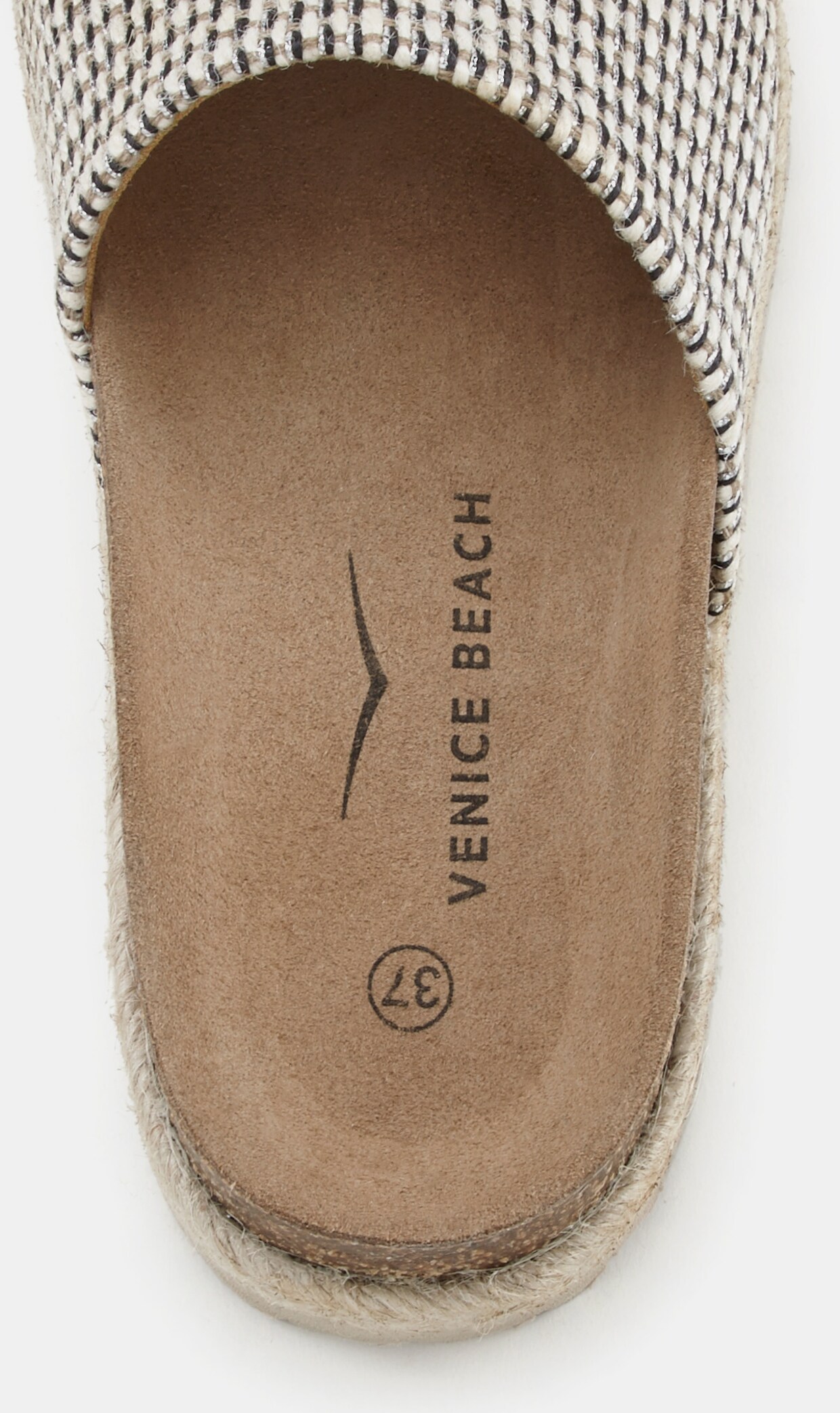 Venice Beach Pantolette - beige-schwarz