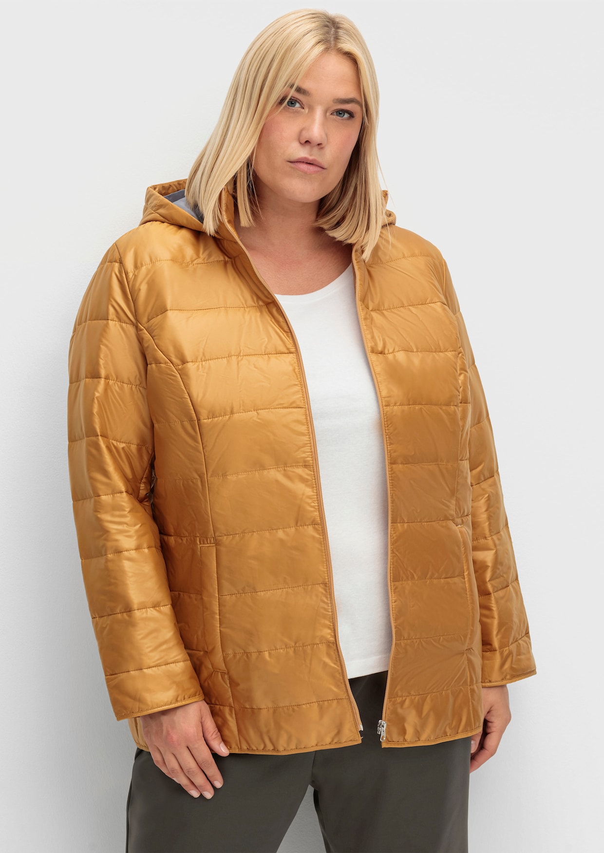 Steppjacke - senfgelb