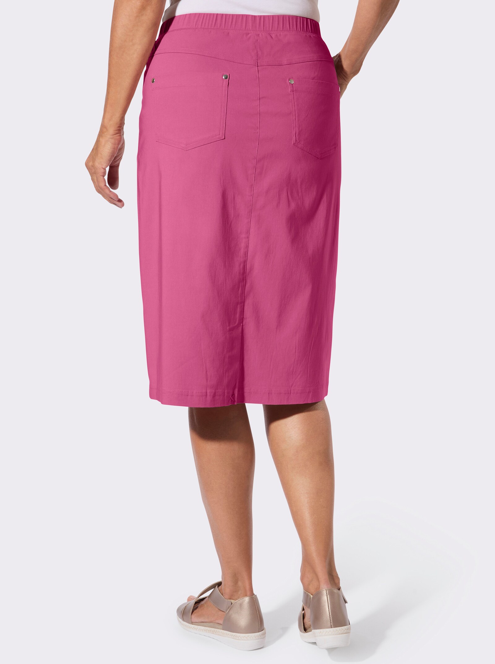 Schlupfrock in Bengalin-Qualität - fuchsia