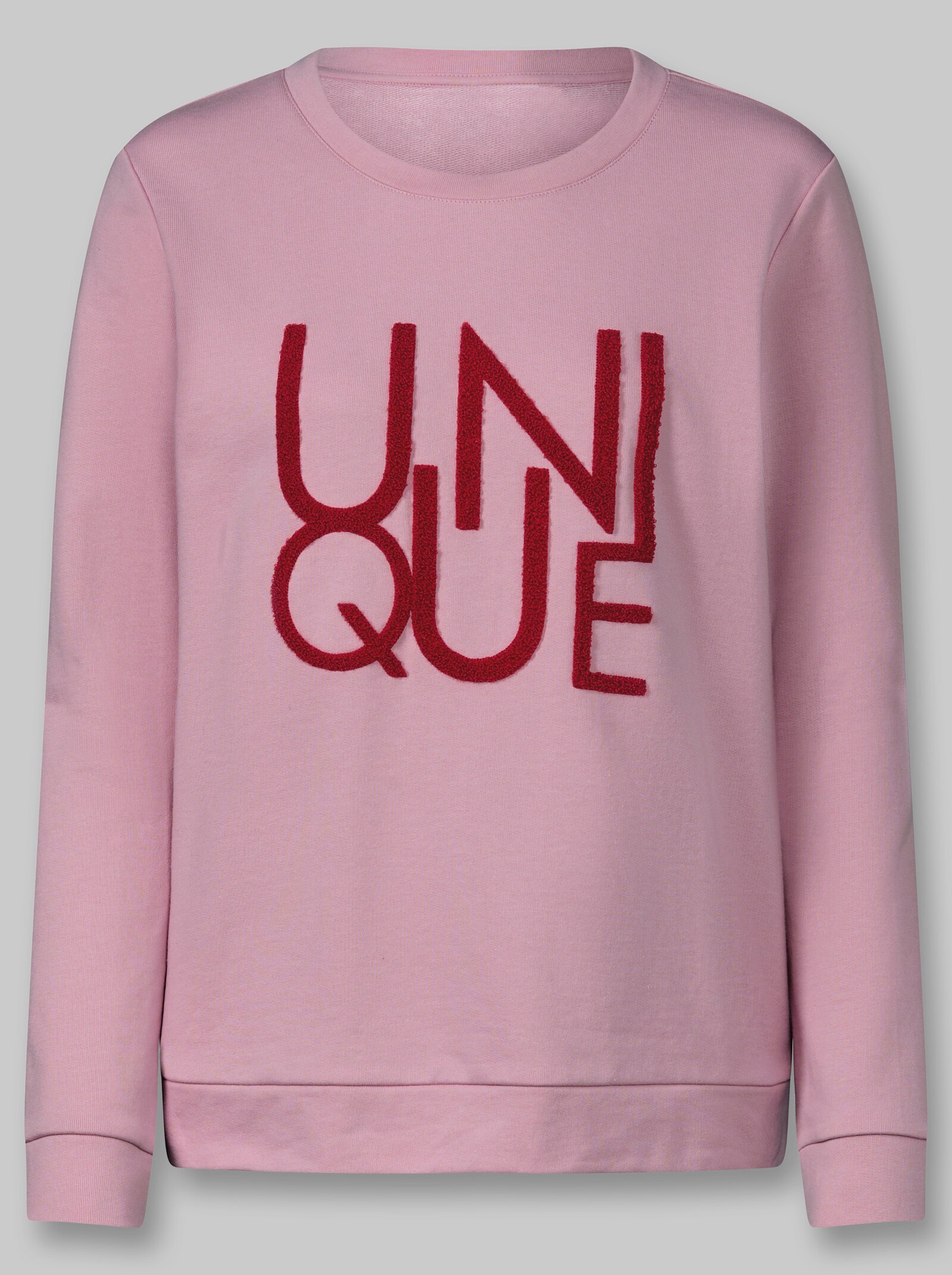 heine Sweatshirt mit Schriftzug - rosé