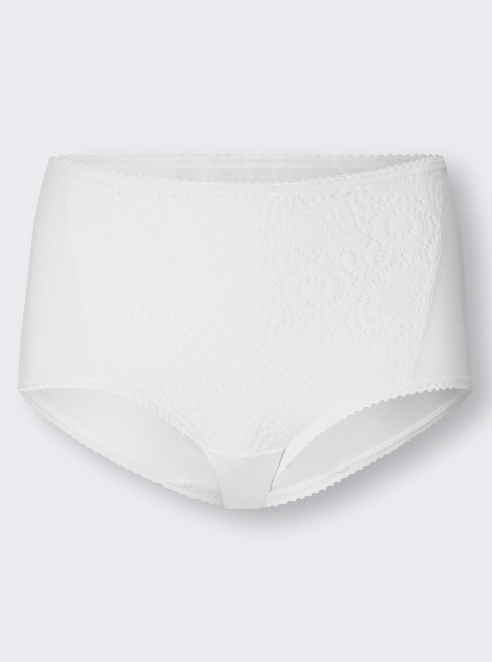 wäschepur Formslip mit Ornament-Spitze - weiß