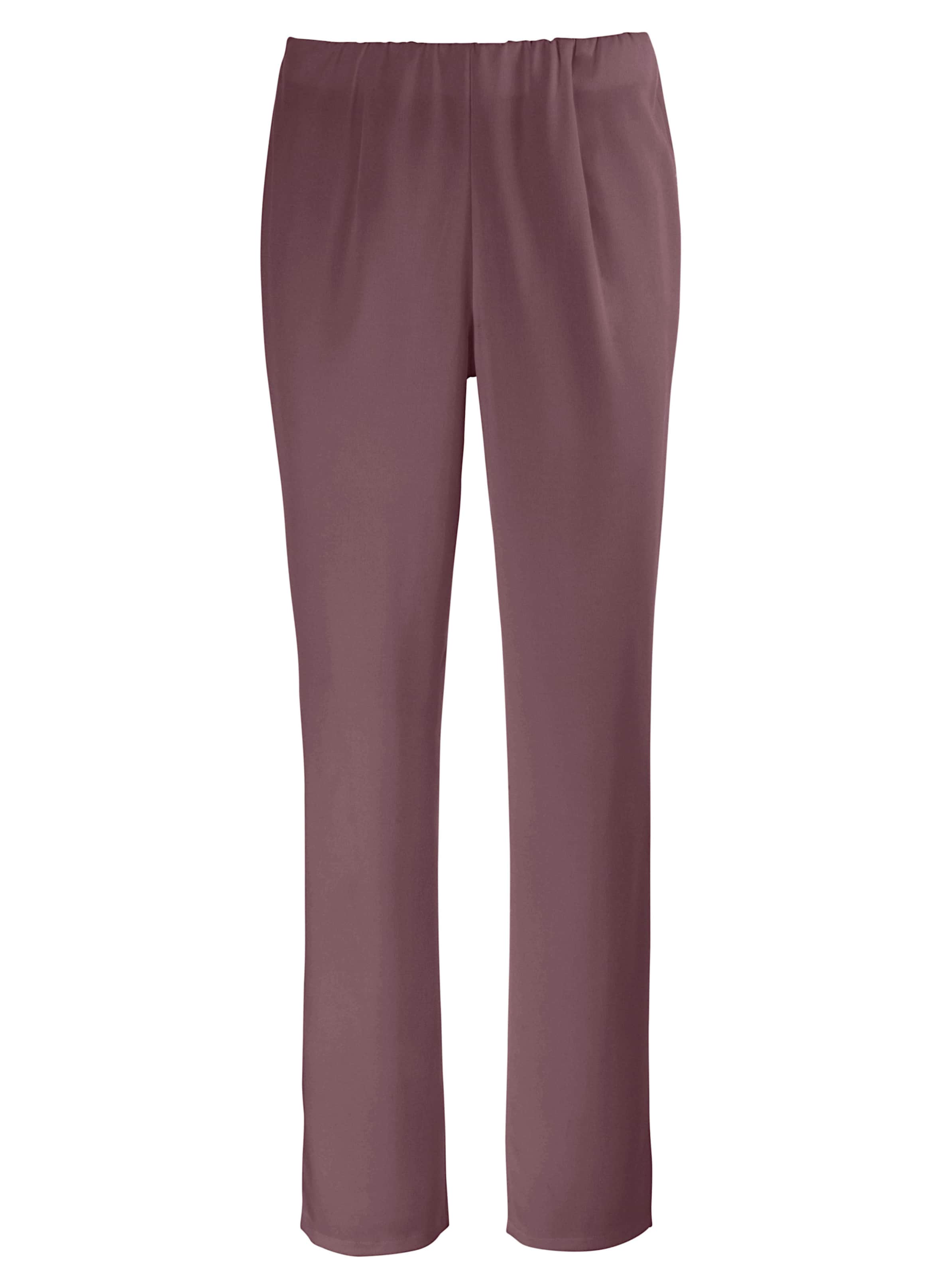 Classic Basics Damen Orange Stretch-Hose Gr. 36, Normalgrößen, Rot (Rosenholz), 64% Polyester, 34% Viskose, 2% Elasthan, Unifarben, Lang, Hosen - Bild 2