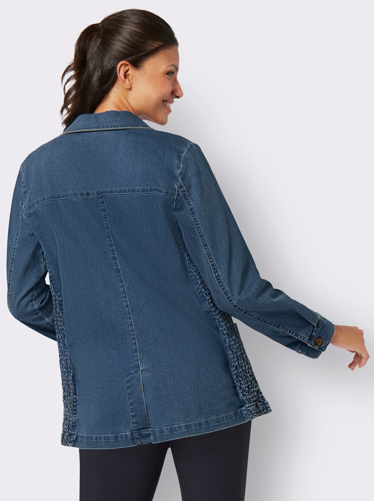 Jeansjacke - blue-stone-washed