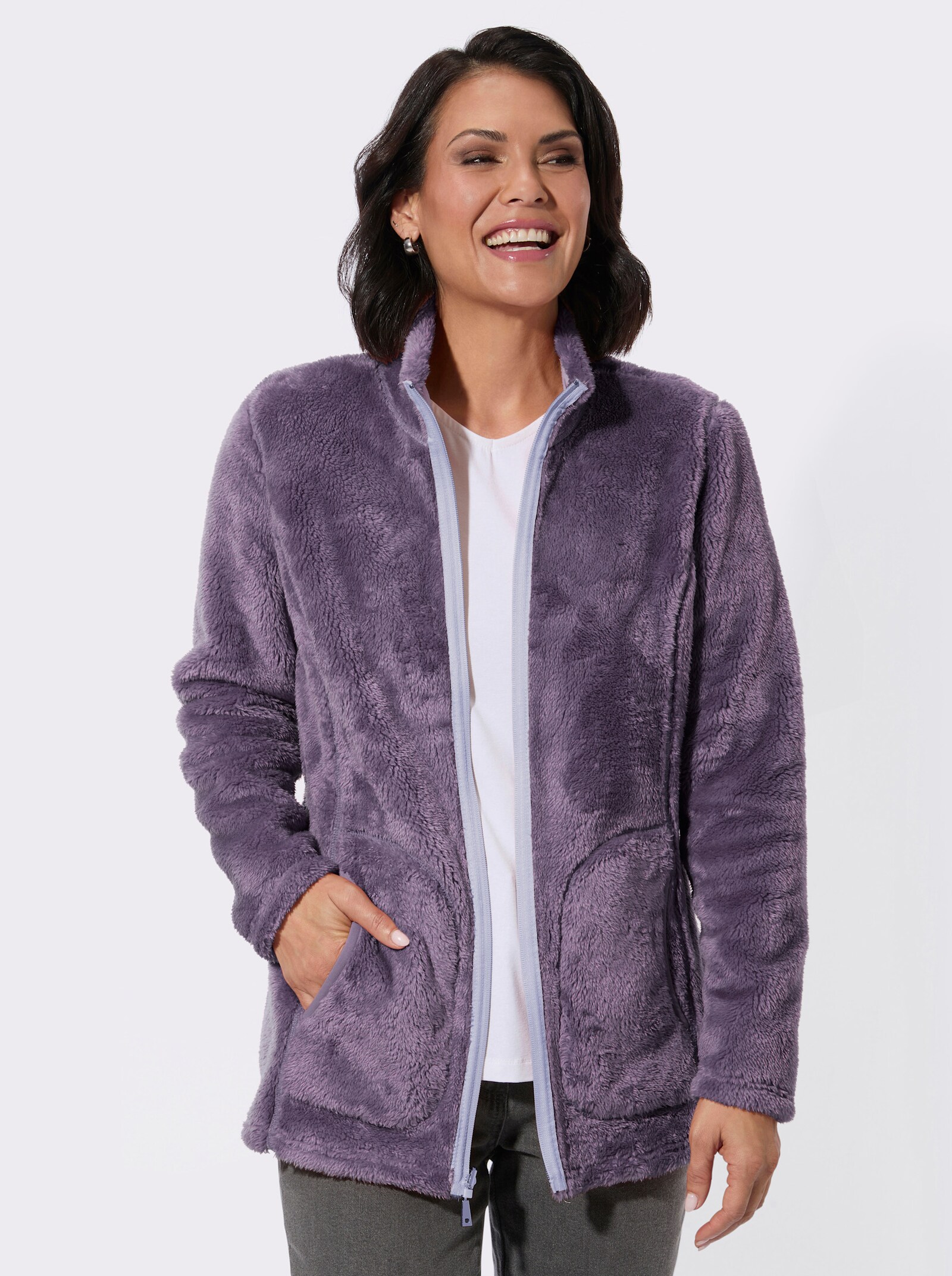 Wendejacke mit Wende-Funktion - flieder-feige