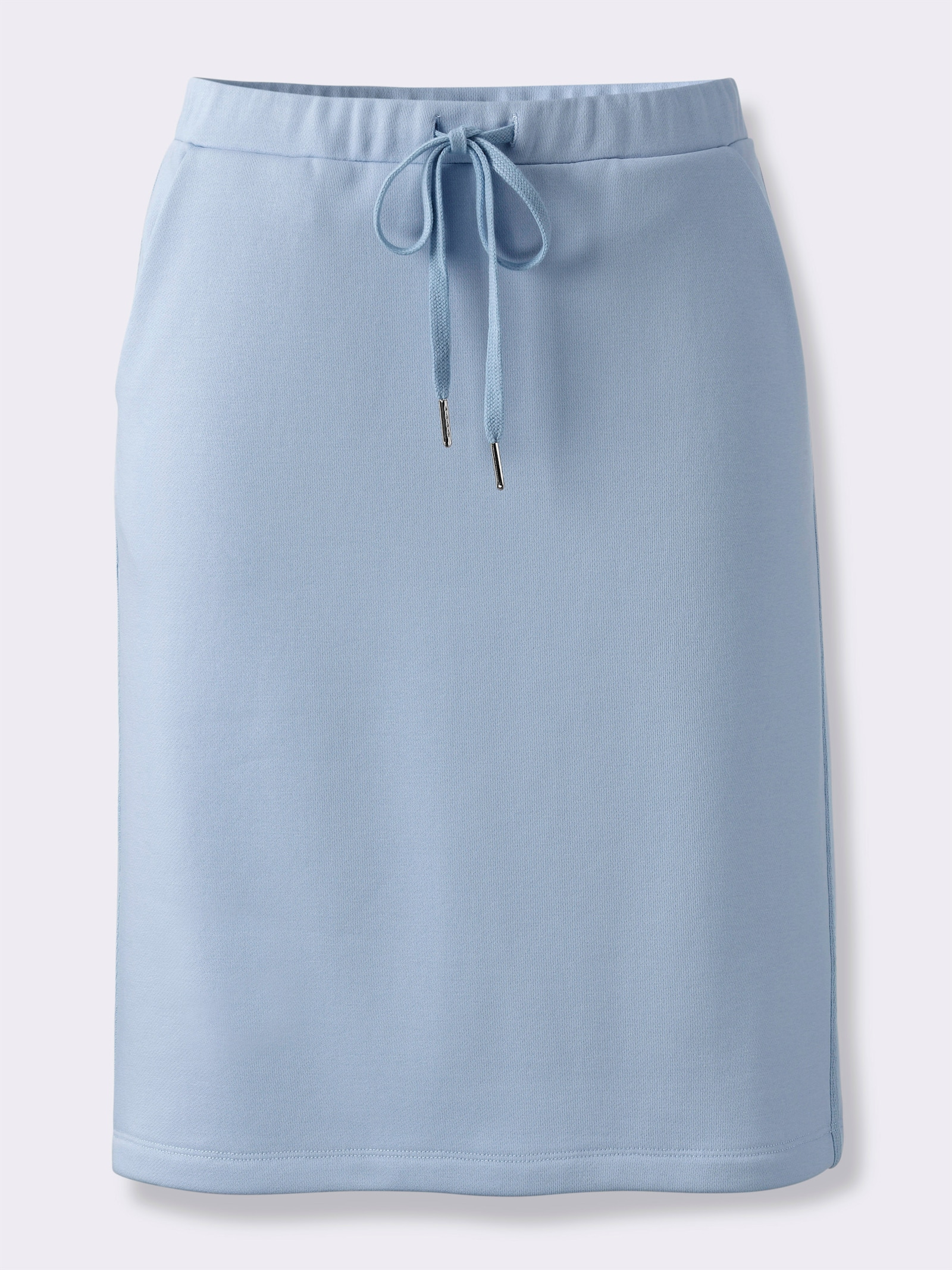 heine Sweatrock mit seitlichen Zierstreifen - eisblau