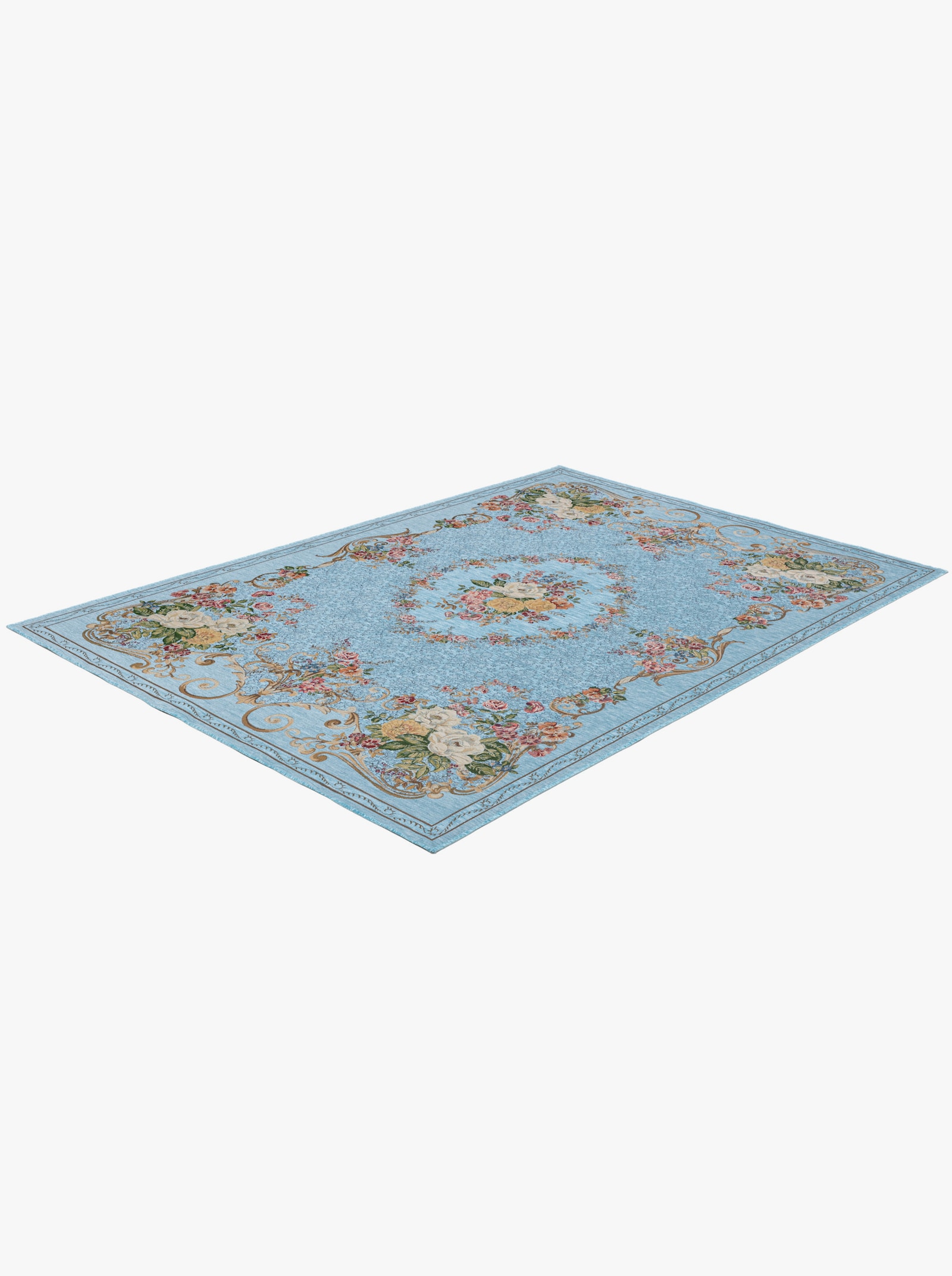 Theko Teppich - türkis