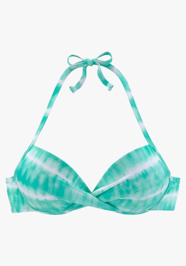 s.Oliver Push-upbikinitop - turquoise/wit