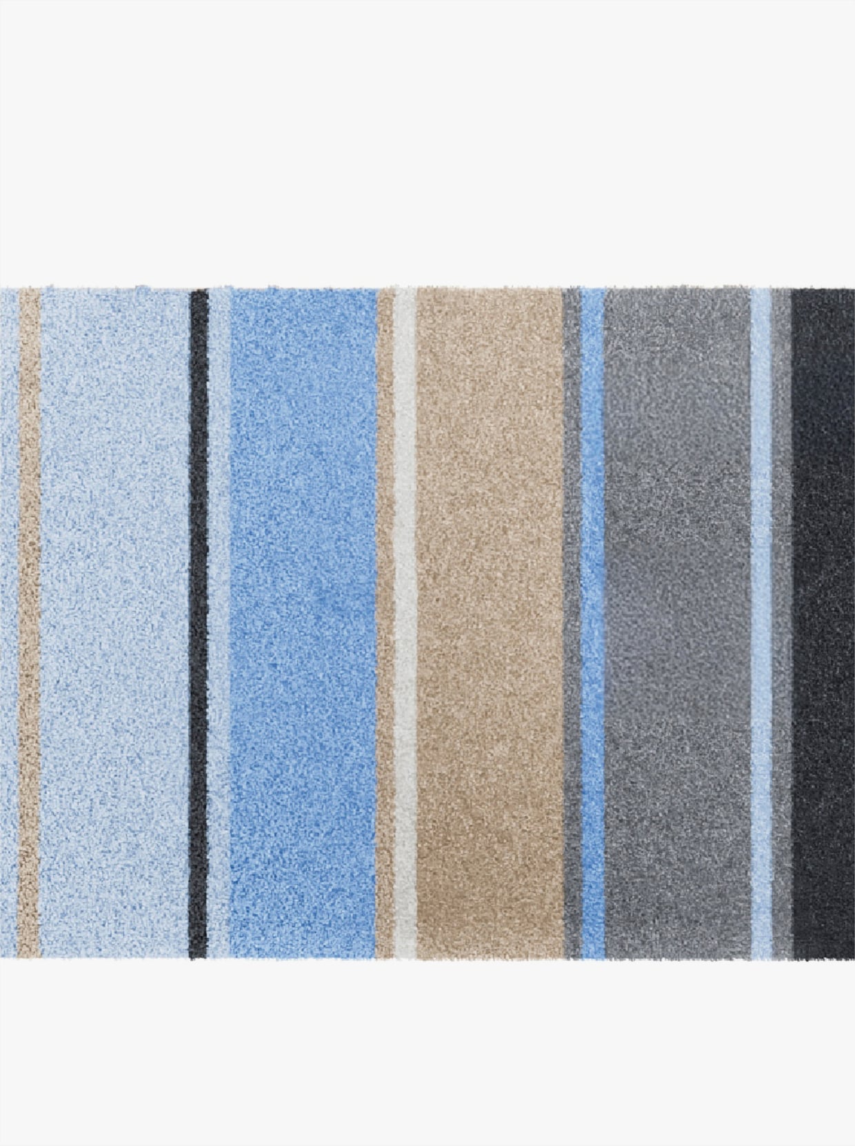 Grund Badematte - blau-taupe