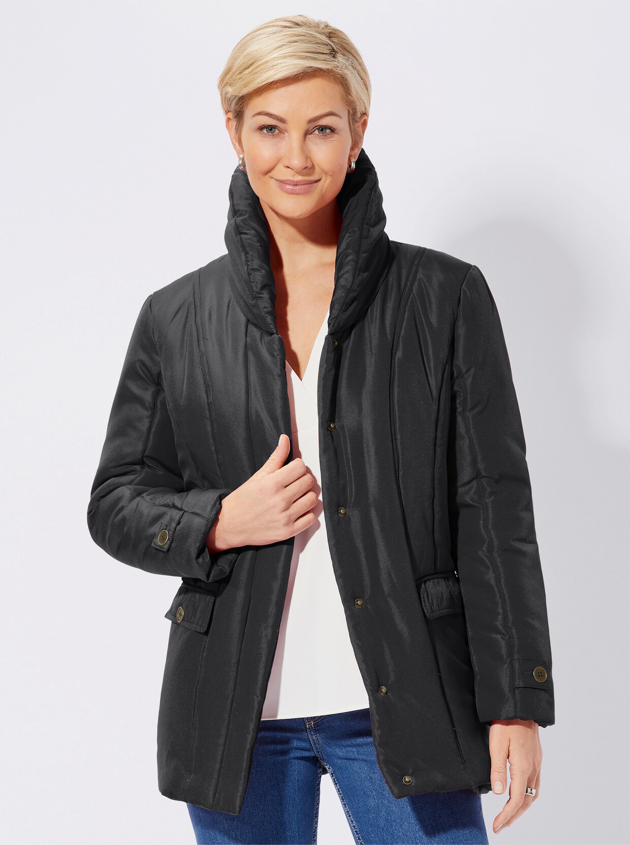 Steppjacke - schwarz