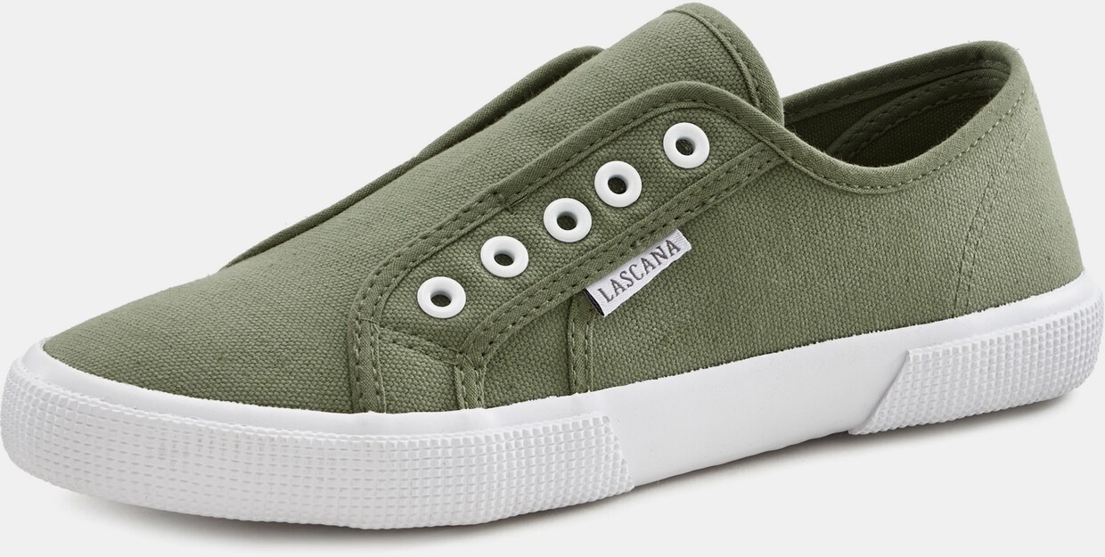 LASCANA Sneaker - olijfgroen