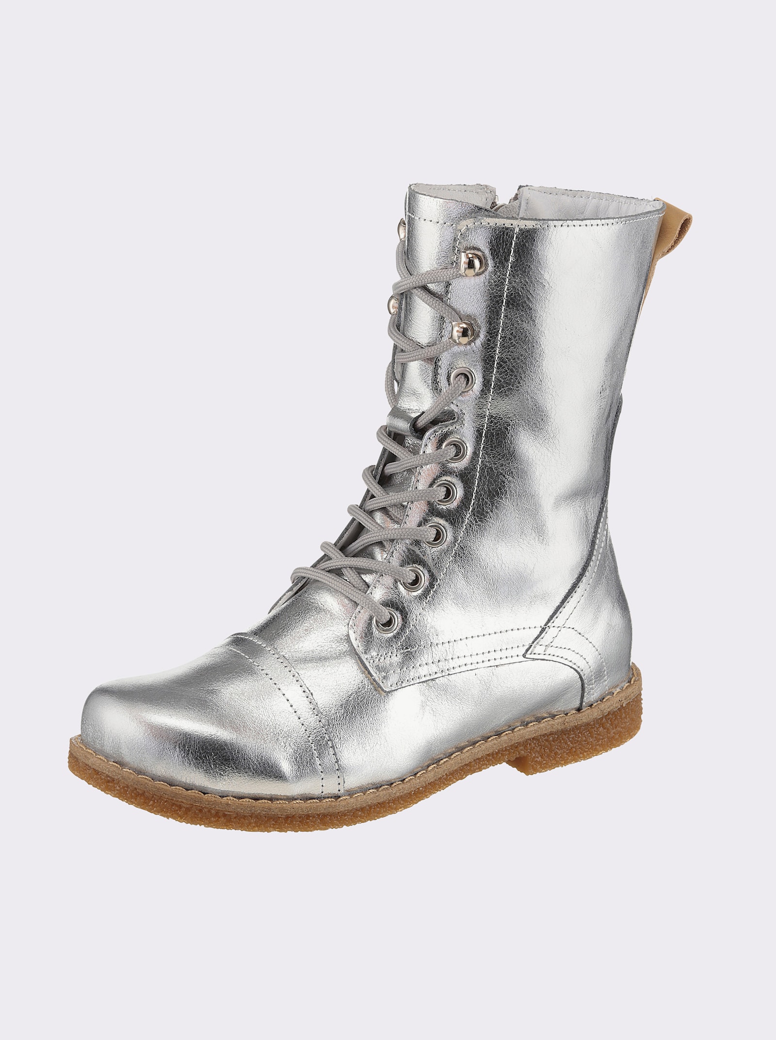 Andrea Conti Schnürstiefelette - silberfarben