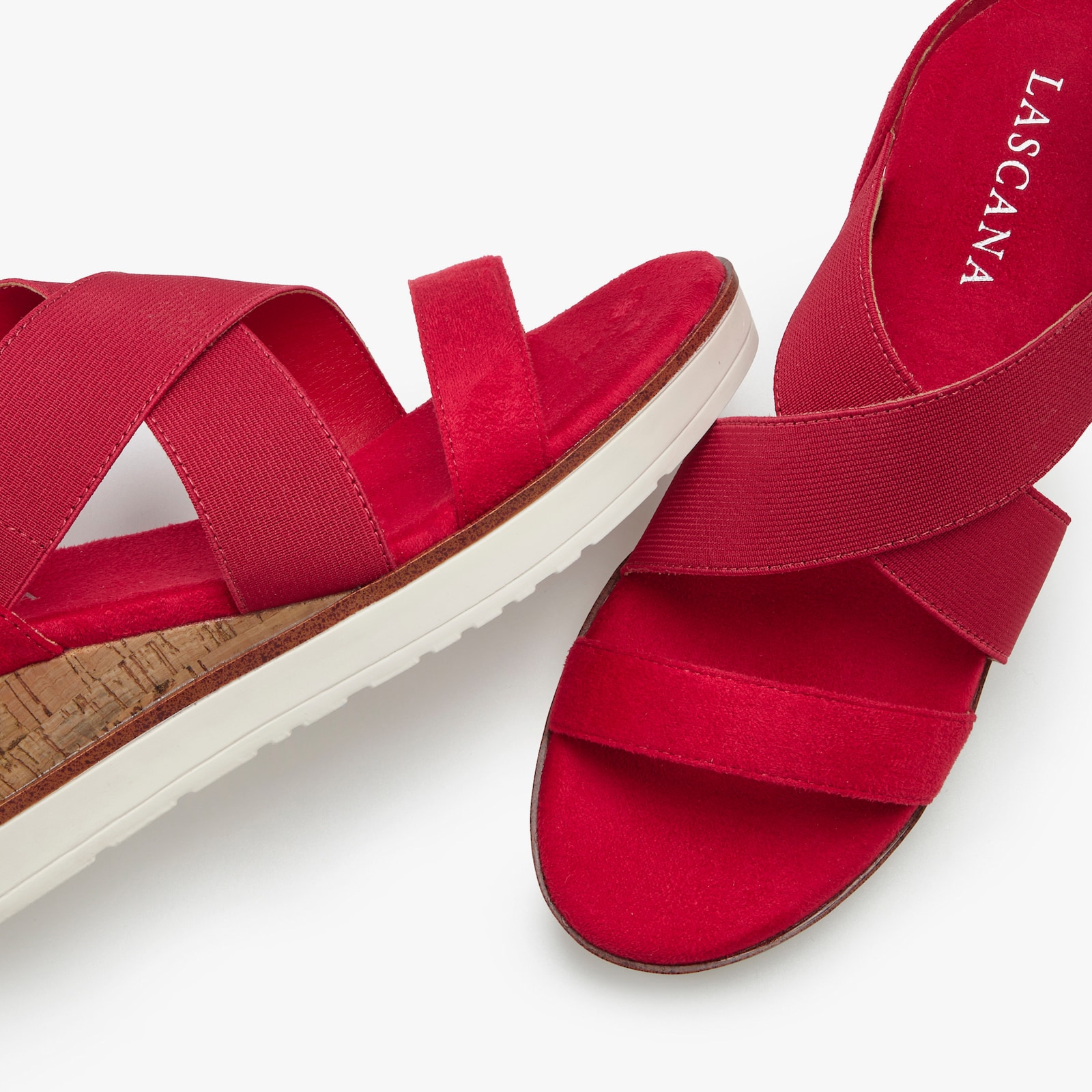 LASCANA Sandales - rouge