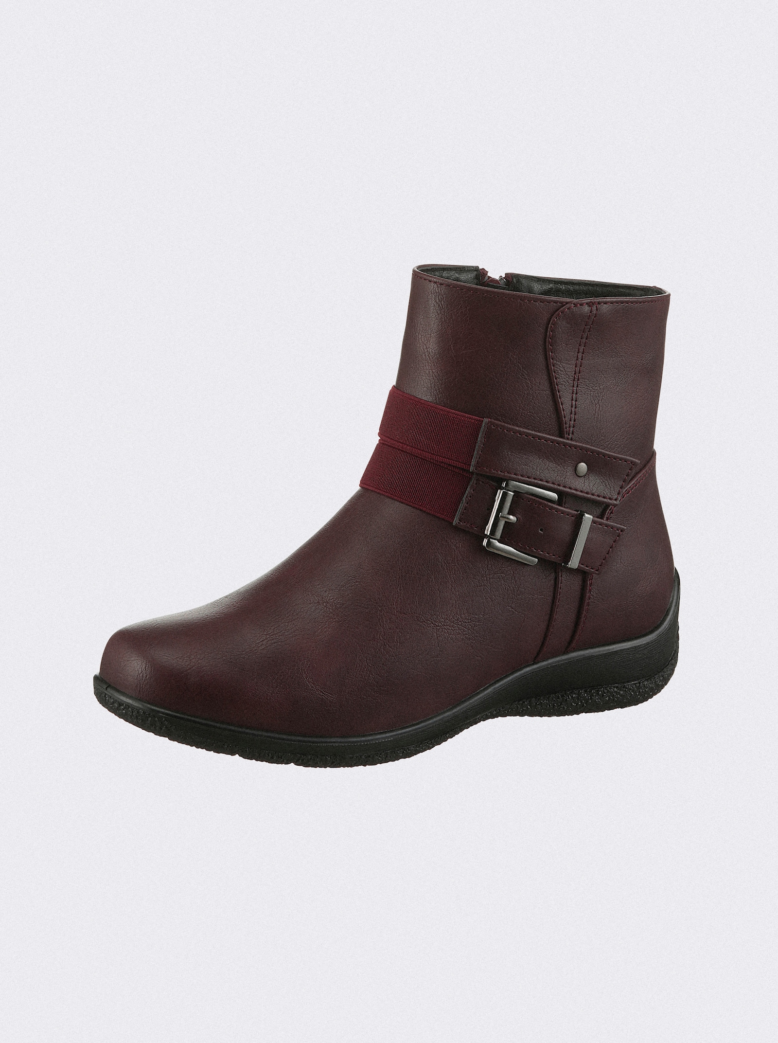 airsoft modern+ Stiefelette mit Warmfutter - bordeaux