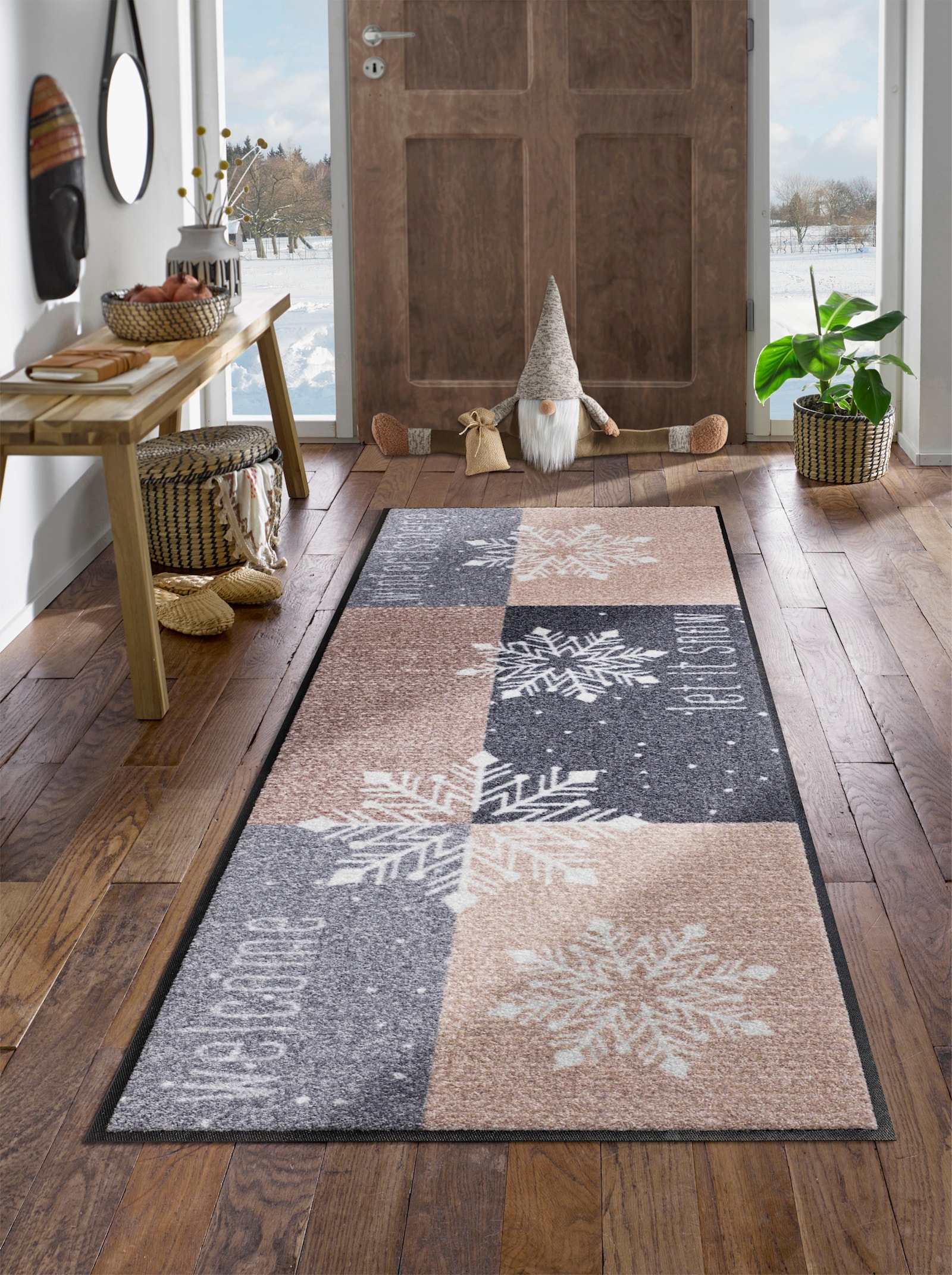 Salonloewe Fußmatte - grau-taupe